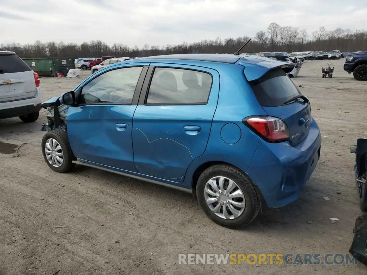 2 fotografías del automóvil dañado ML32AWHJ7RH000908 MITSUBISHI MIRAGE 2024