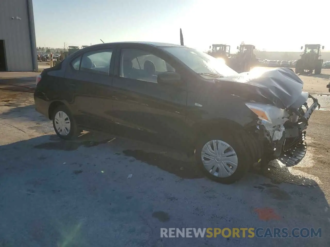 4 fotografías del automóvil dañado ML32FUFJ1RHF13910 MITSUBISHI MIRAGE 2024