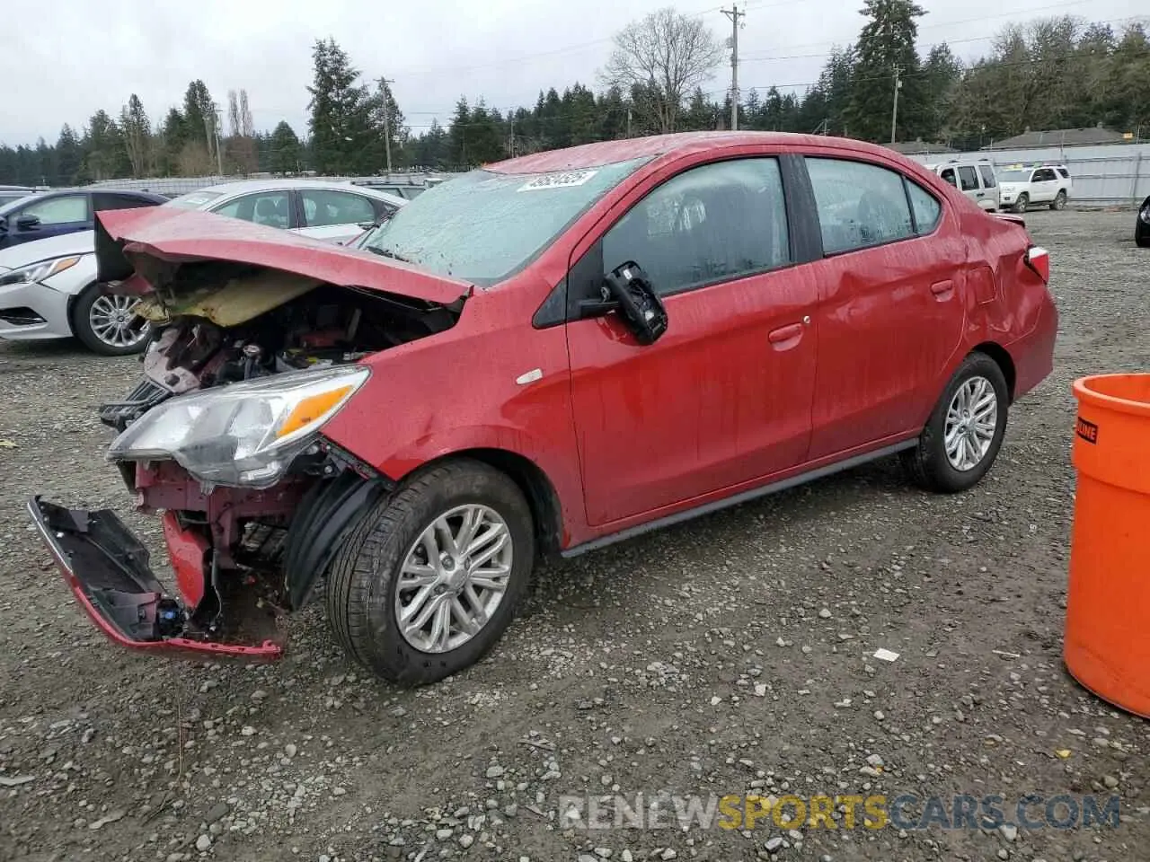 1 fotografías del automóvil dañado ML32FUFJ2RHF00552 MITSUBISHI MIRAGE 2024