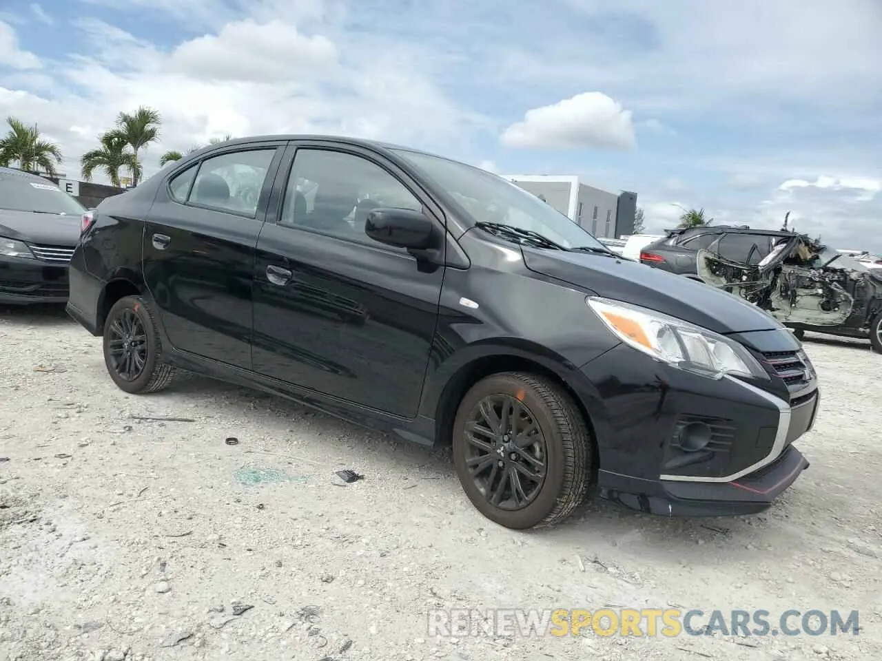4 fotografías del automóvil dañado ML32FUFJ2RHF12314 MITSUBISHI MIRAGE 2024