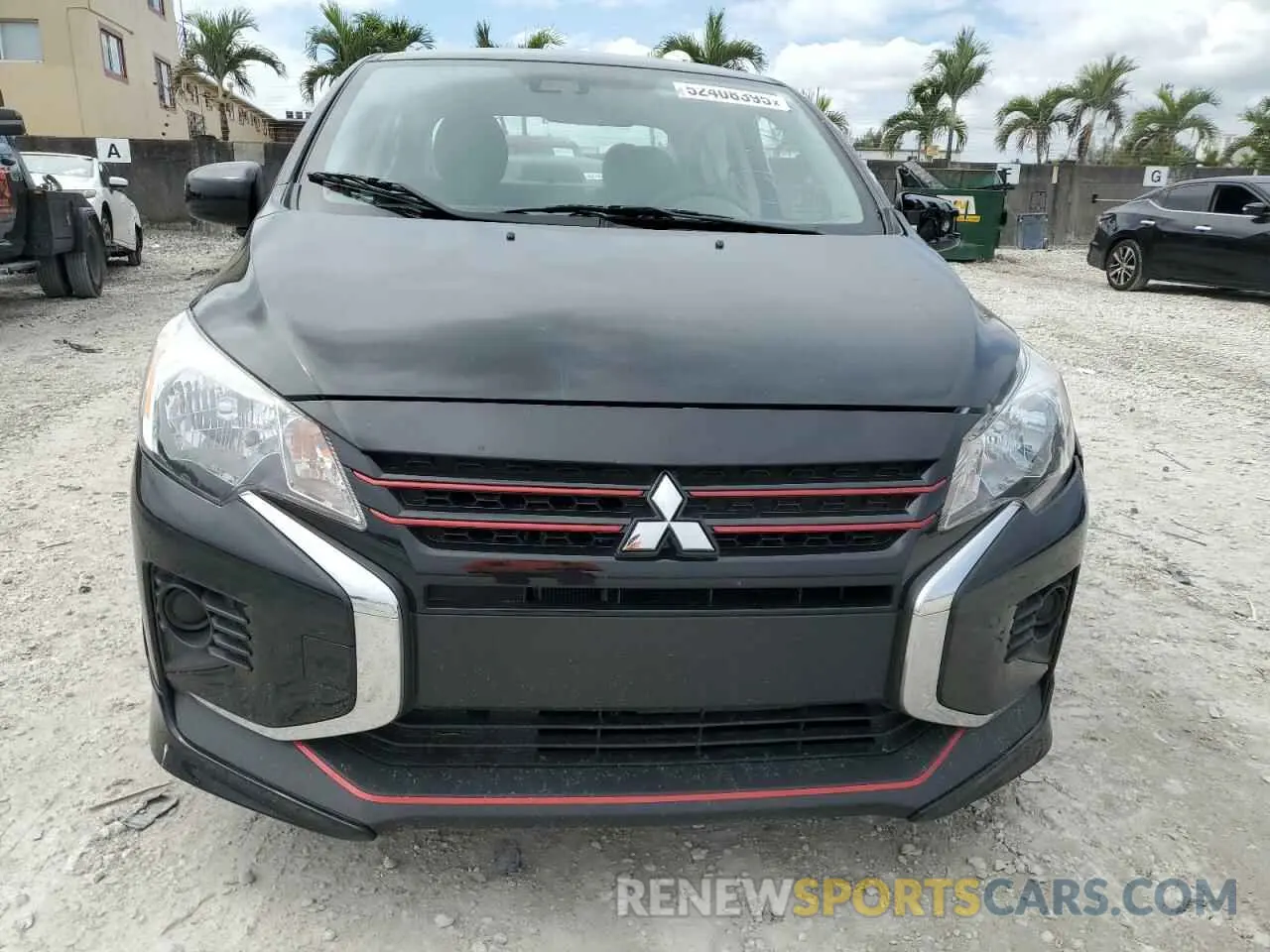 5 fotografías del automóvil dañado ML32FUFJ2RHF12314 MITSUBISHI MIRAGE 2024
