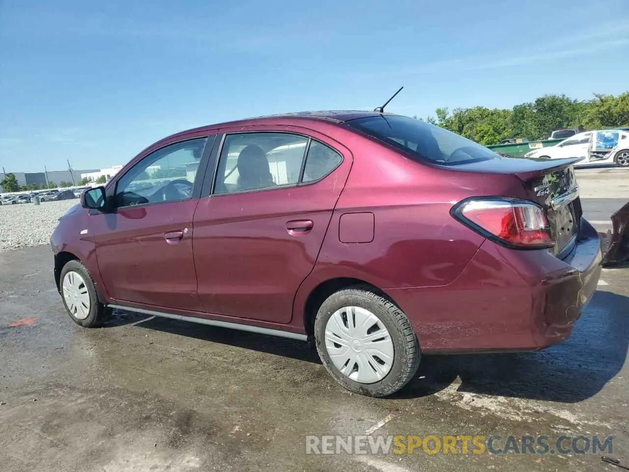 2 fotografías del automóvil dañado ML32FUFJ5RHF00478 MITSUBISHI MIRAGE 2024