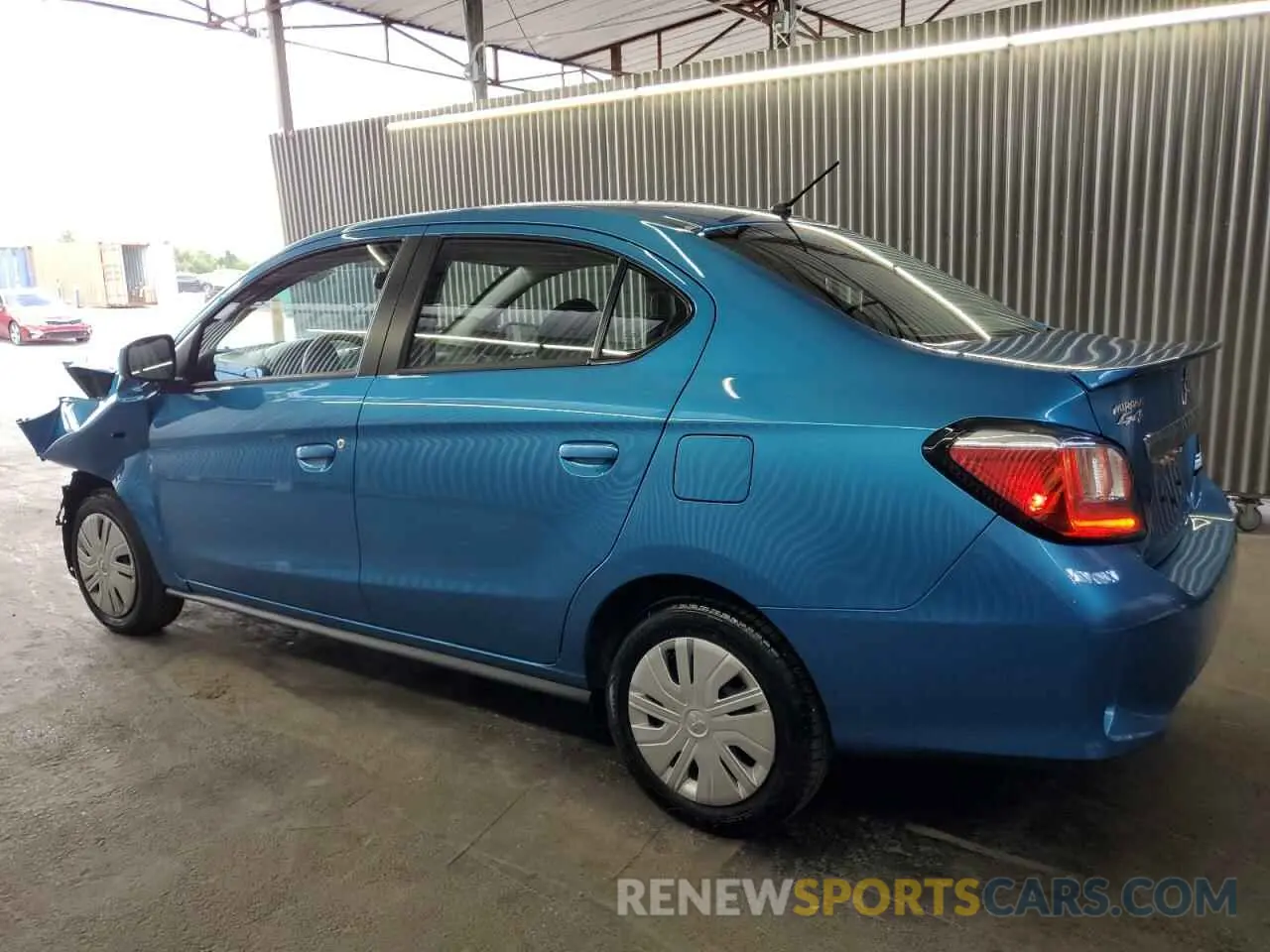 2 fotografías del automóvil dañado ML32FUFJ5RHF16647 MITSUBISHI MIRAGE 2024