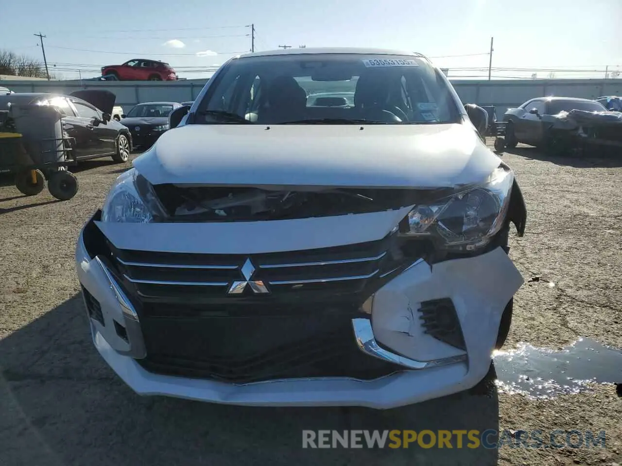 5 fotografías del automóvil dañado ML32FUFJ6RHF05821 MITSUBISHI MIRAGE 2024