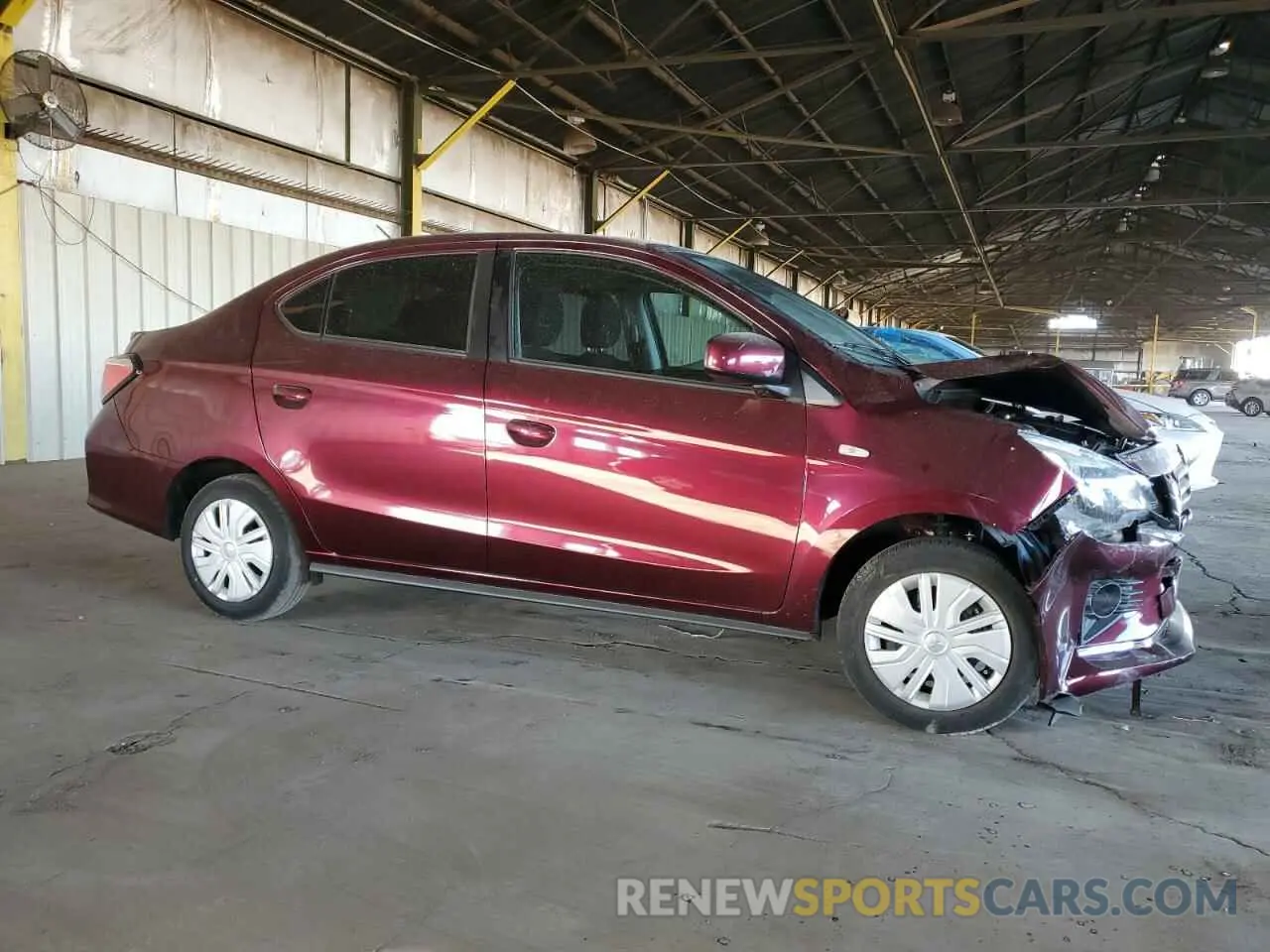 4 fotografías del automóvil dañado ML32FUFJ7RHF00448 MITSUBISHI MIRAGE 2024