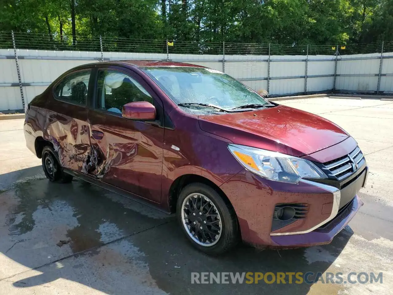 4 fotografías del automóvil dañado ML32FUFJ7RHF01065 MITSUBISHI MIRAGE 2024