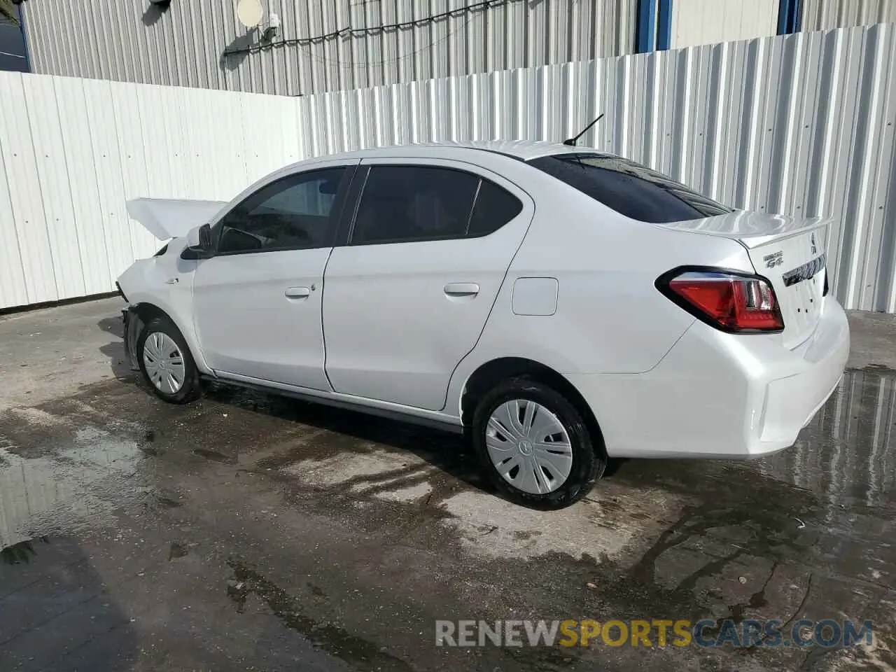 2 fotografías del automóvil dañado ML32FUFJ7RHF06864 MITSUBISHI MIRAGE 2024