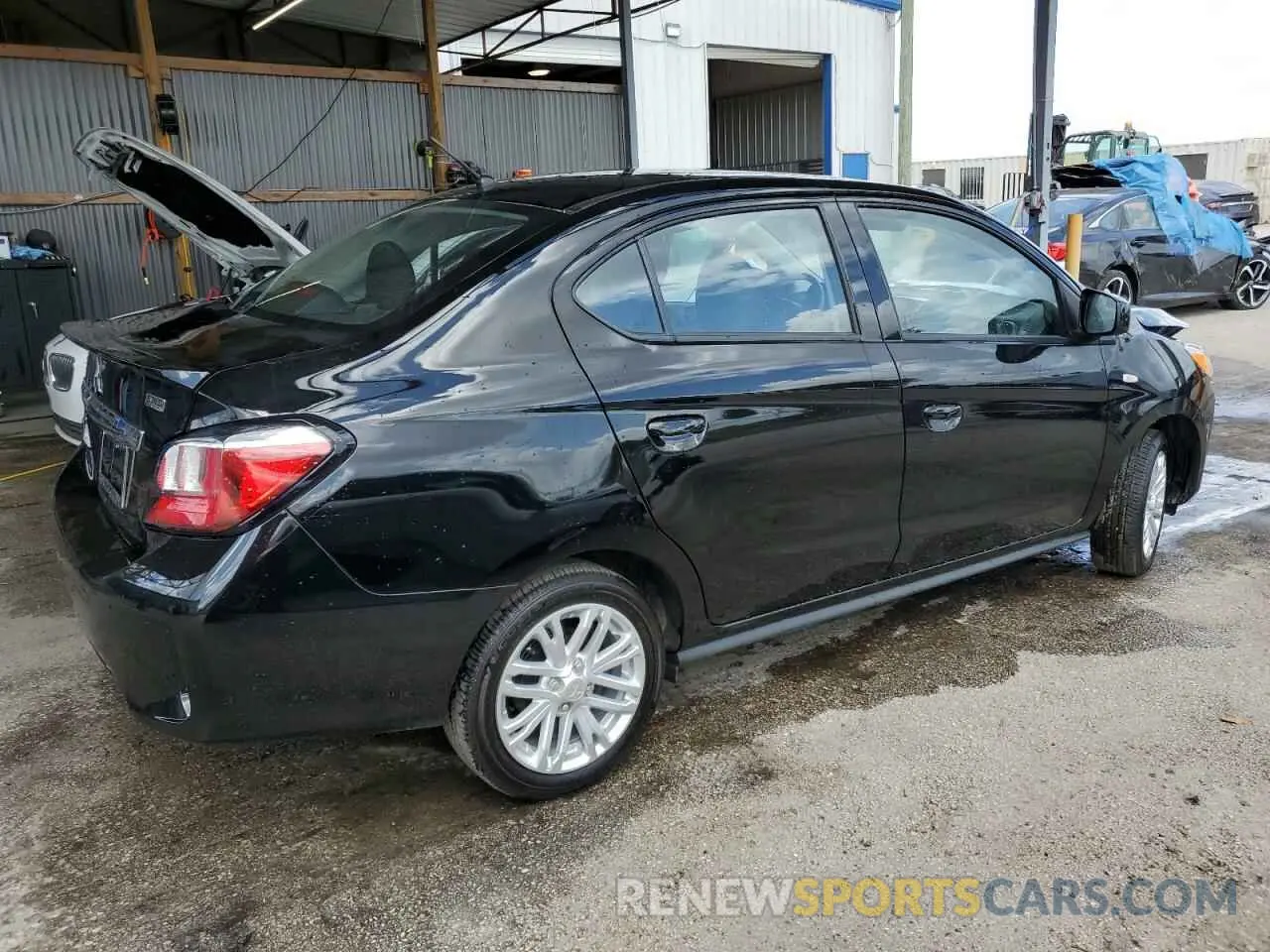 3 fotografías del automóvil dañado ML32FUFJ7RHF12745 MITSUBISHI MIRAGE 2024