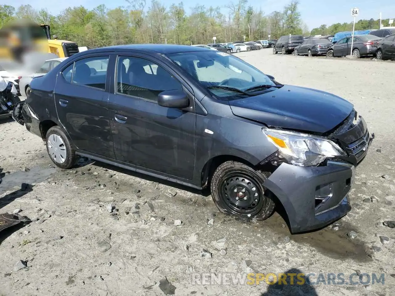 4 fotografías del automóvil dañado ML32FUFJ8RHF17307 MITSUBISHI MIRAGE 2024