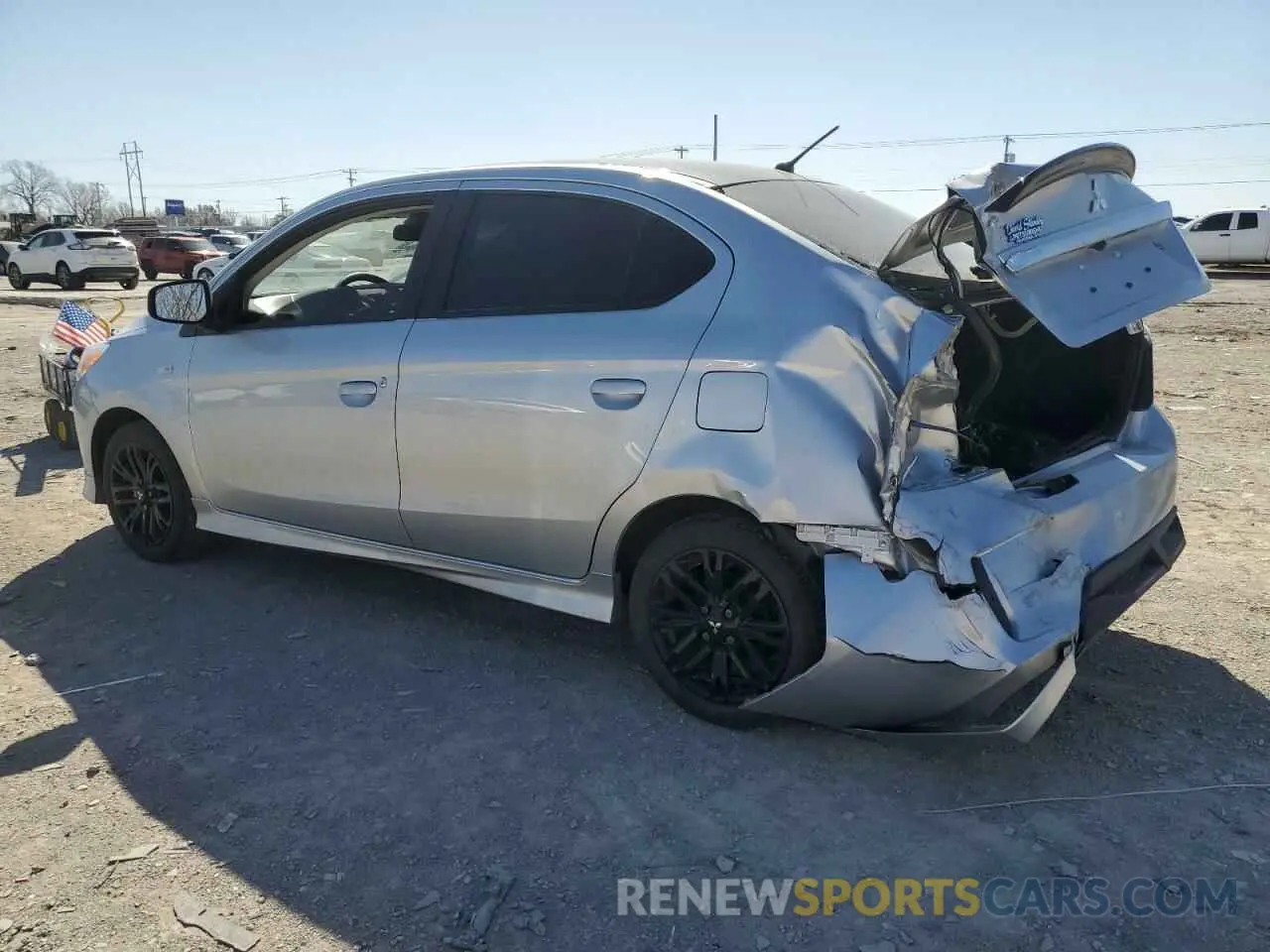 2 fotografías del automóvil dañado ML32FUFJ9RHF05859 MITSUBISHI MIRAGE 2024
