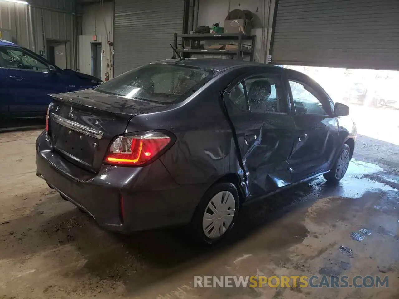3 fotografías del automóvil dañado ML32FUFJ9RHF10897 MITSUBISHI MIRAGE 2024