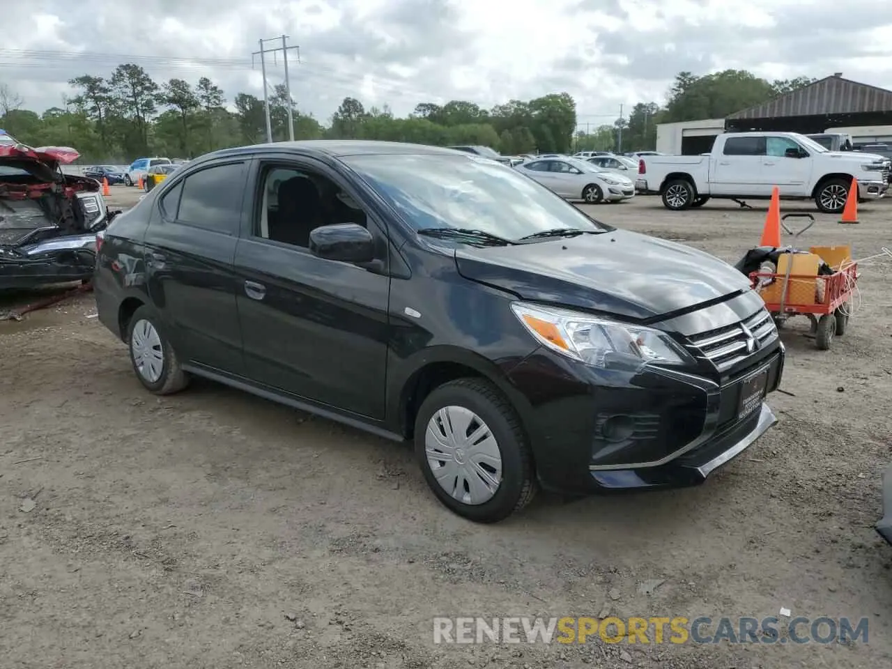 4 fotografías del automóvil dañado ML32FUFJ9RHF17557 MITSUBISHI MIRAGE 2024