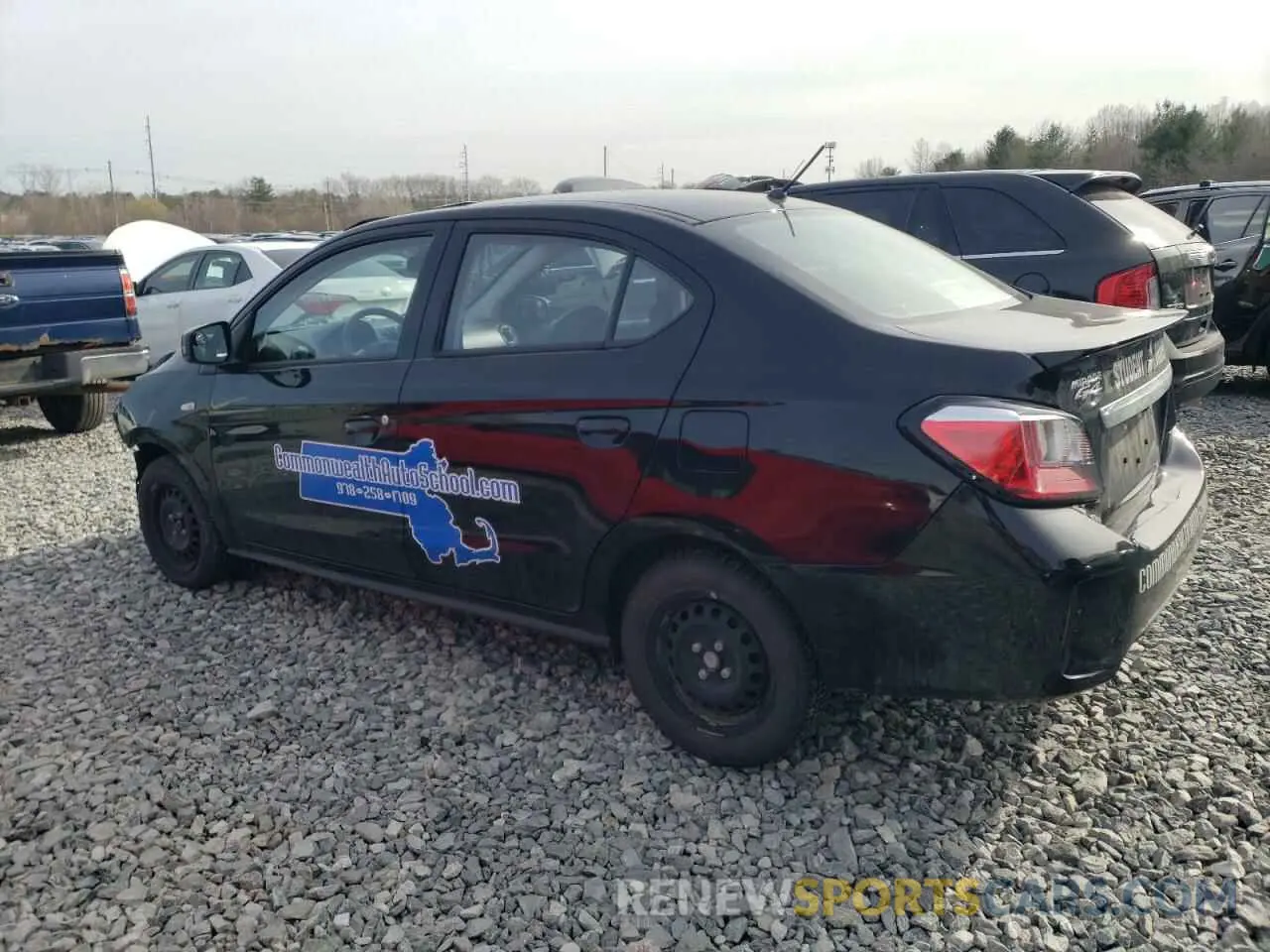 2 fotografías del automóvil dañado ML32FUFJXRHF01111 MITSUBISHI MIRAGE 2024