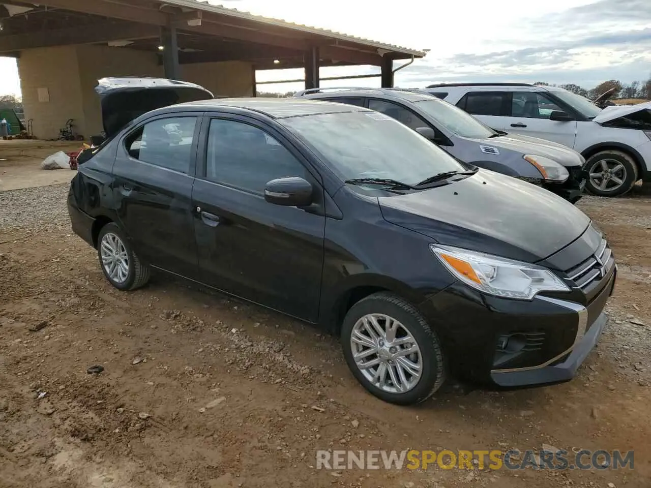 4 fotografías del automóvil dañado ML32FVFJXRHF09182 MITSUBISHI MIRAGE 2024