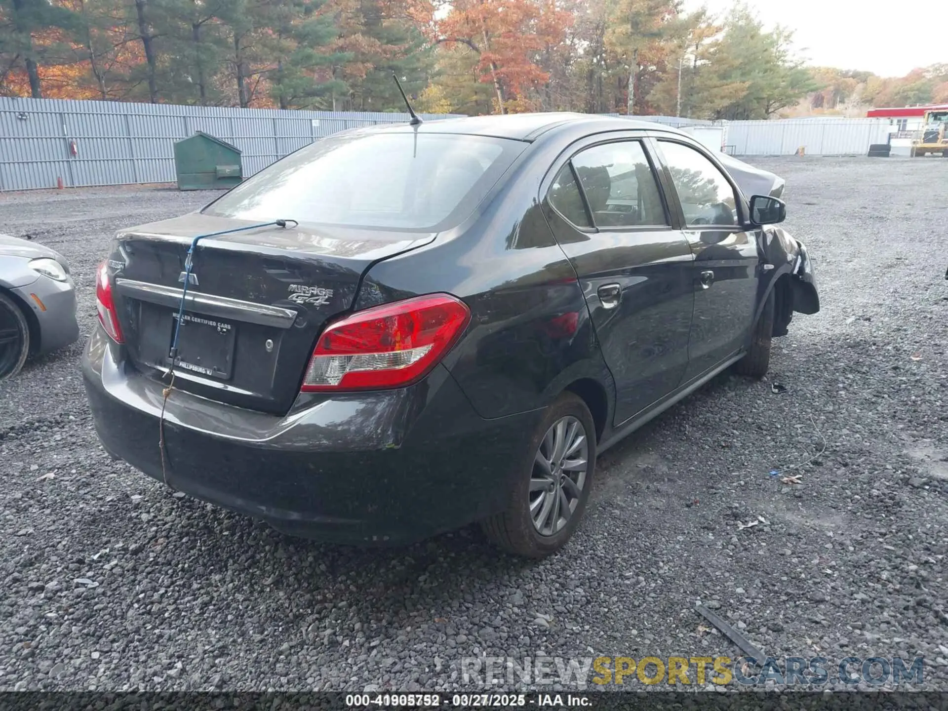 4 fotografías del automóvil dañado ML32F3FJ0KHF01165 MITSUBISHI MIRAGE G4 2019