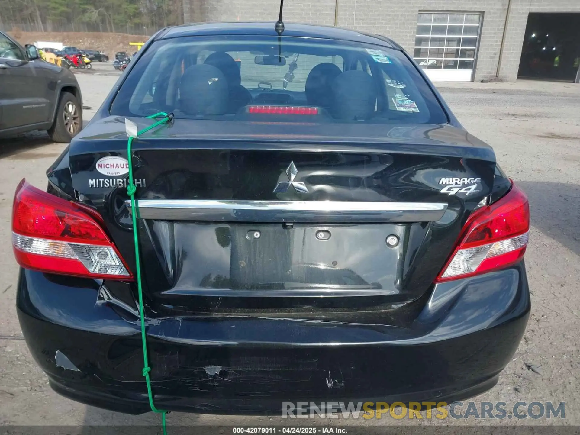 6 fotografías del automóvil dañado ML32F3FJ0KHF16538 MITSUBISHI MIRAGE G4 2019
