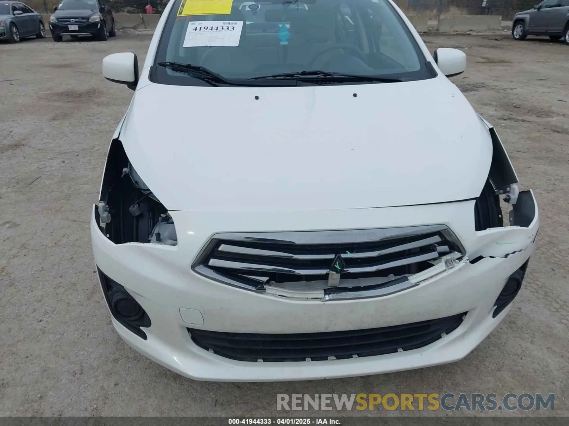 6 fotografías del automóvil dañado ML32F3FJ3KHF02083 MITSUBISHI MIRAGE G4 2019