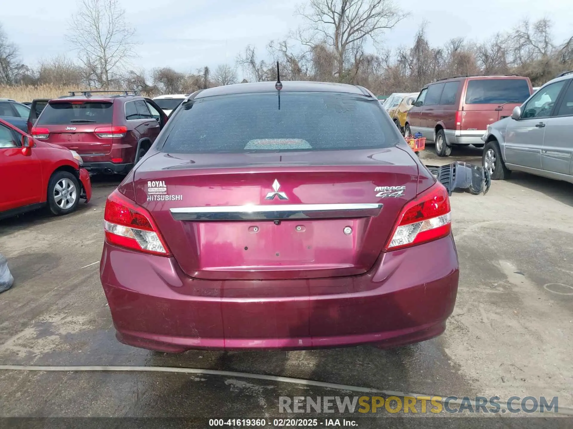 16 fotografías del automóvil dañado ML32F3FJ4KHF04599 MITSUBISHI MIRAGE G4 2019
