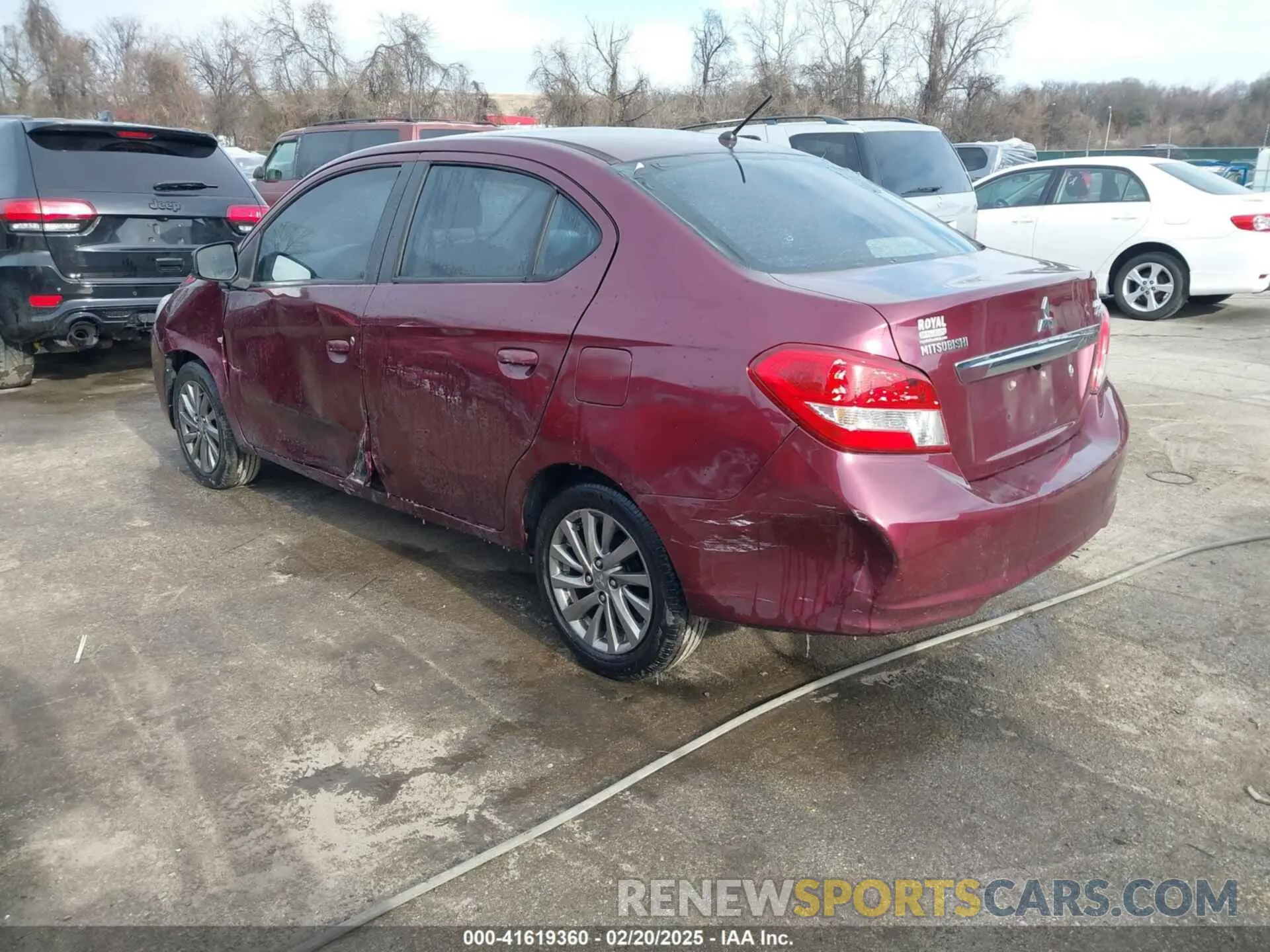 3 fotografías del automóvil dañado ML32F3FJ4KHF04599 MITSUBISHI MIRAGE G4 2019