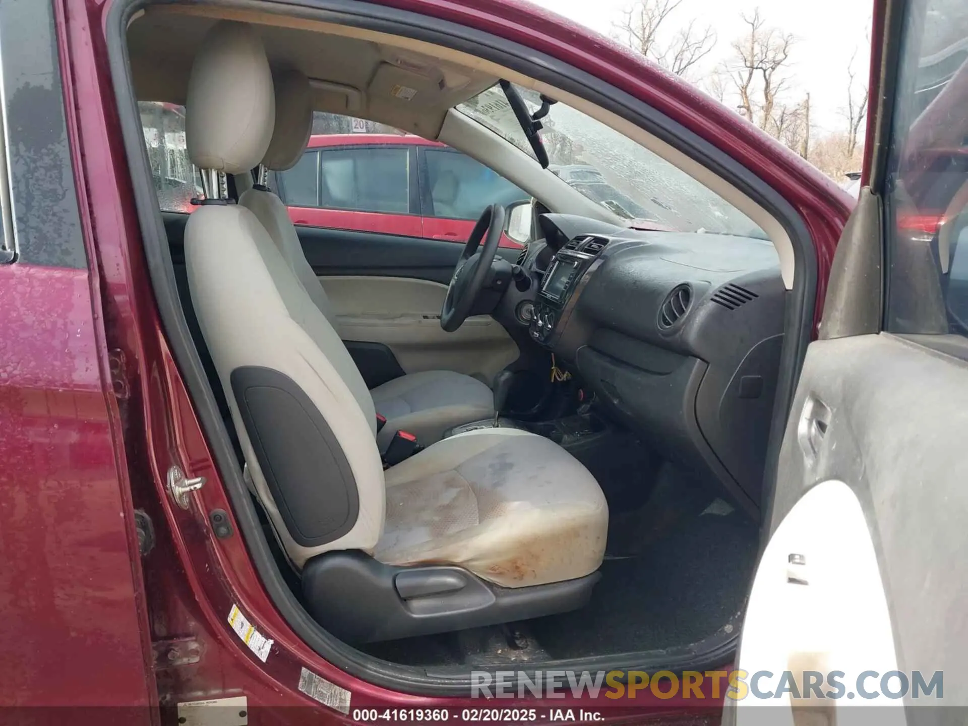 5 fotografías del automóvil dañado ML32F3FJ4KHF04599 MITSUBISHI MIRAGE G4 2019