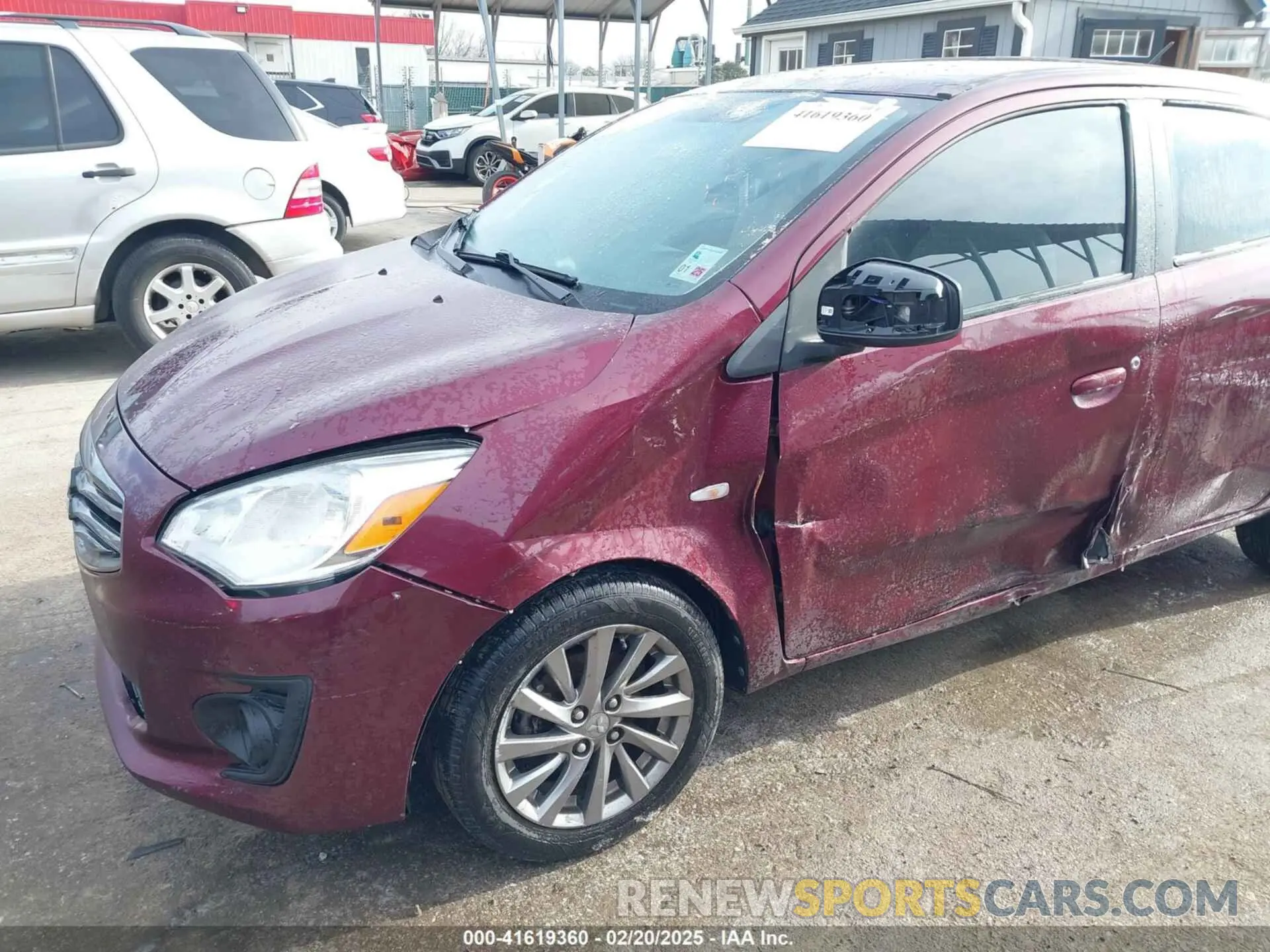 6 fotografías del automóvil dañado ML32F3FJ4KHF04599 MITSUBISHI MIRAGE G4 2019