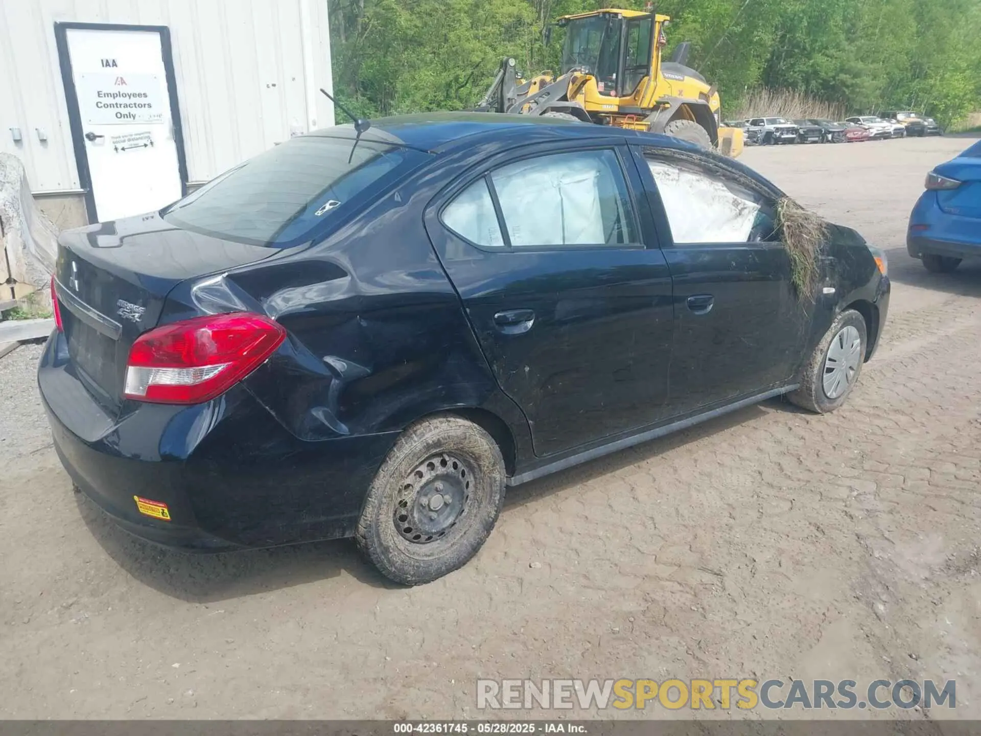 4 fotografías del automóvil dañado ML32F3FJ5KHF09388 MITSUBISHI MIRAGE G4 2019