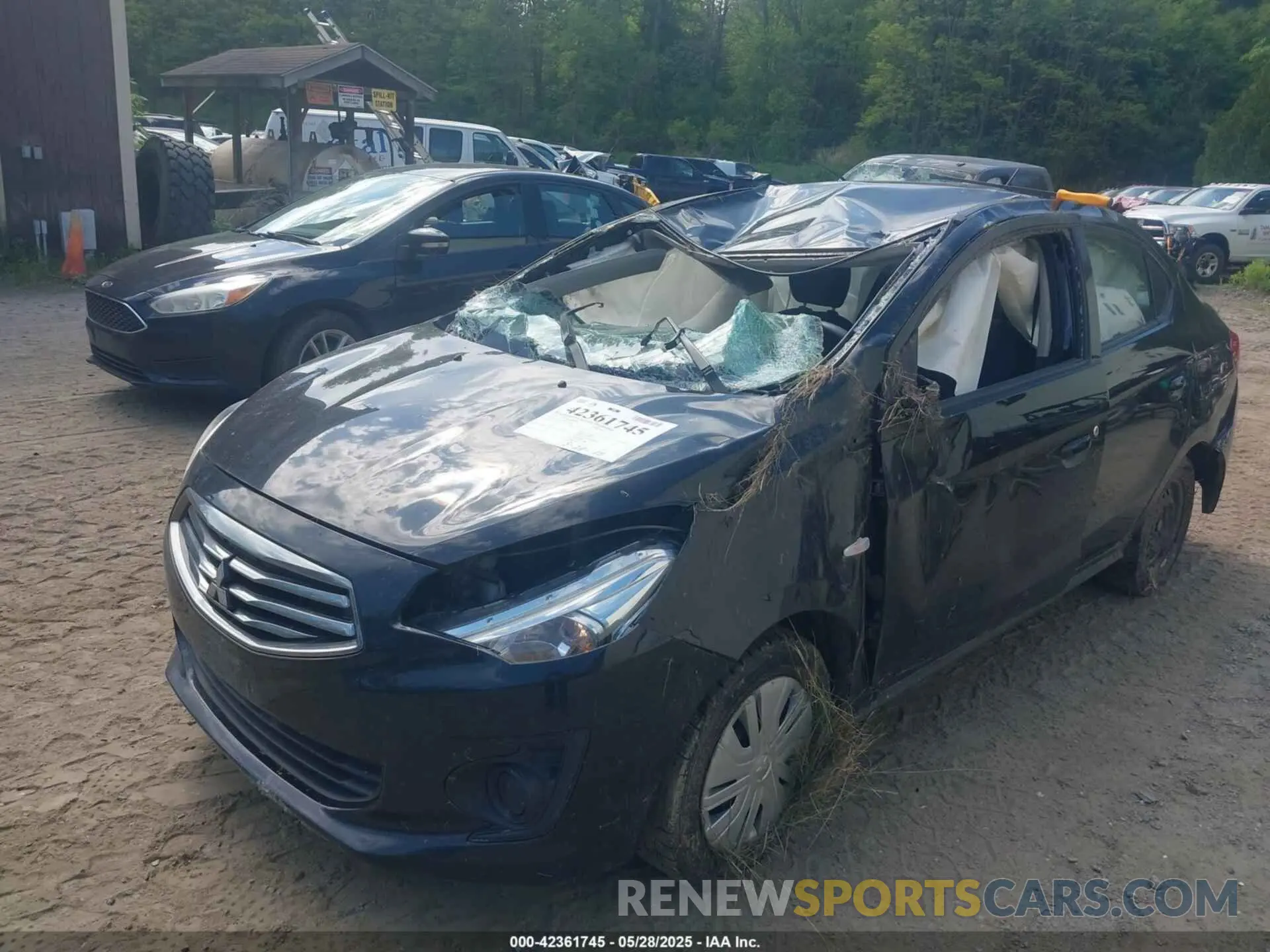 6 fotografías del automóvil dañado ML32F3FJ5KHF09388 MITSUBISHI MIRAGE G4 2019