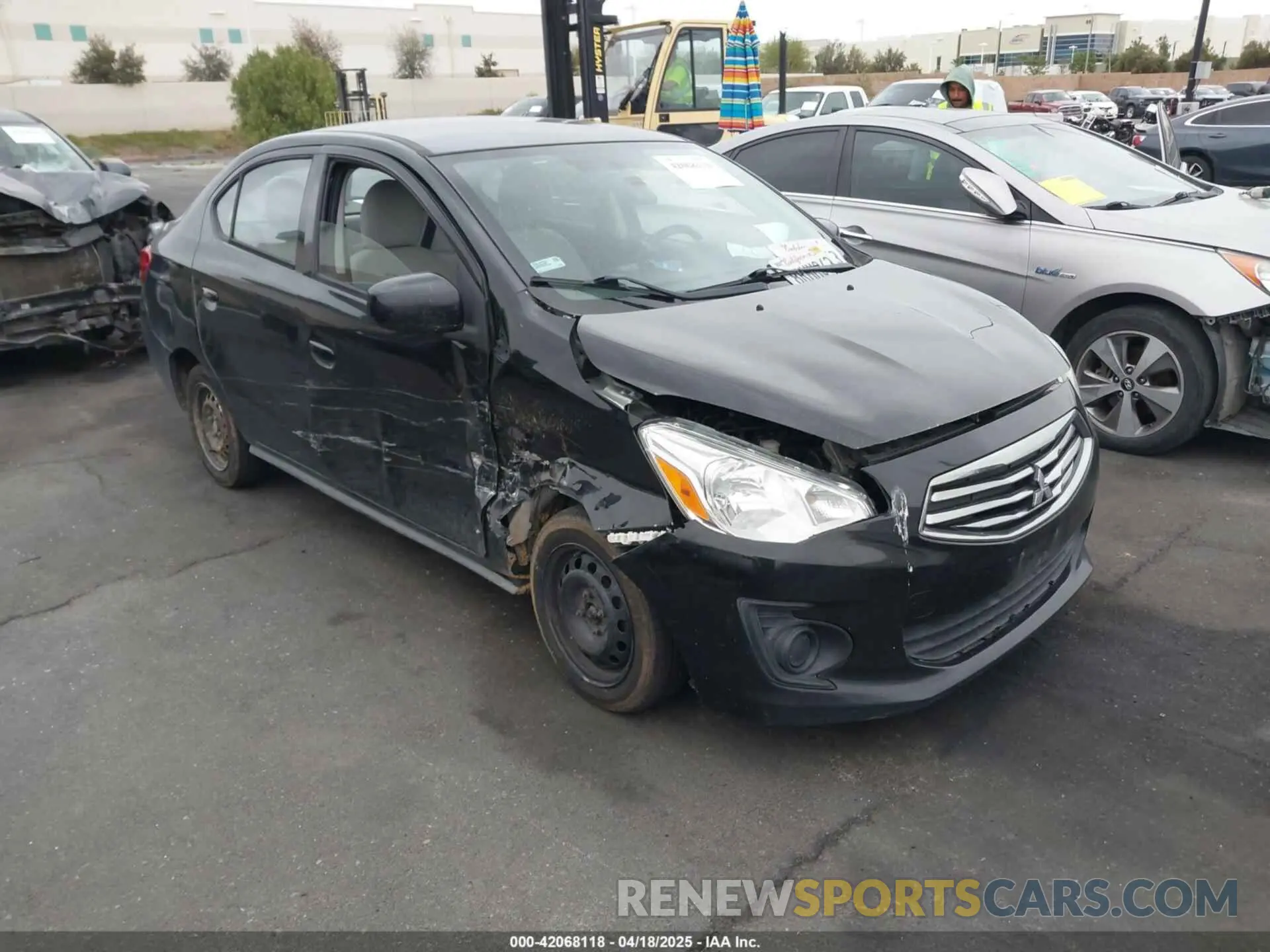 1 fotografías del automóvil dañado ML32F3FJ5KHF17975 MITSUBISHI MIRAGE G4 2019