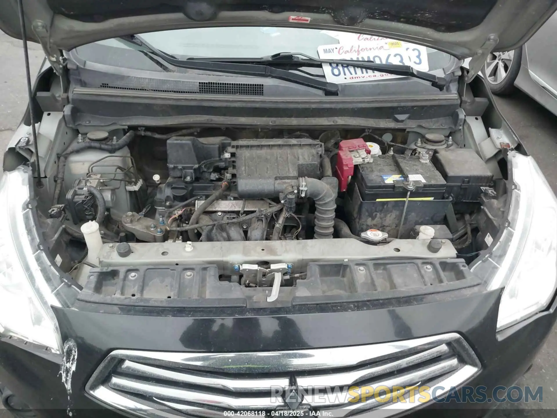 10 fotografías del automóvil dañado ML32F3FJ5KHF17975 MITSUBISHI MIRAGE G4 2019