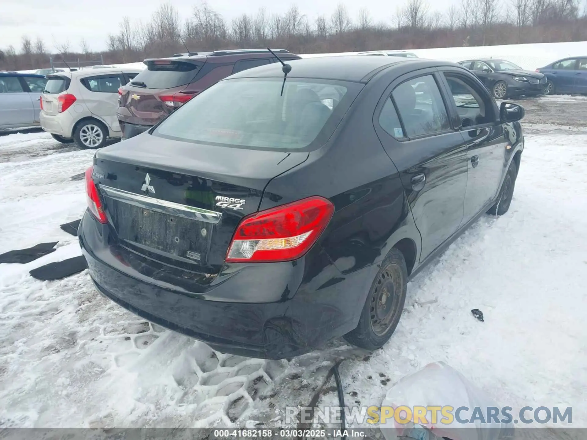 4 fotografías del automóvil dañado ML32F3FJ6KHF11957 MITSUBISHI MIRAGE G4 2019