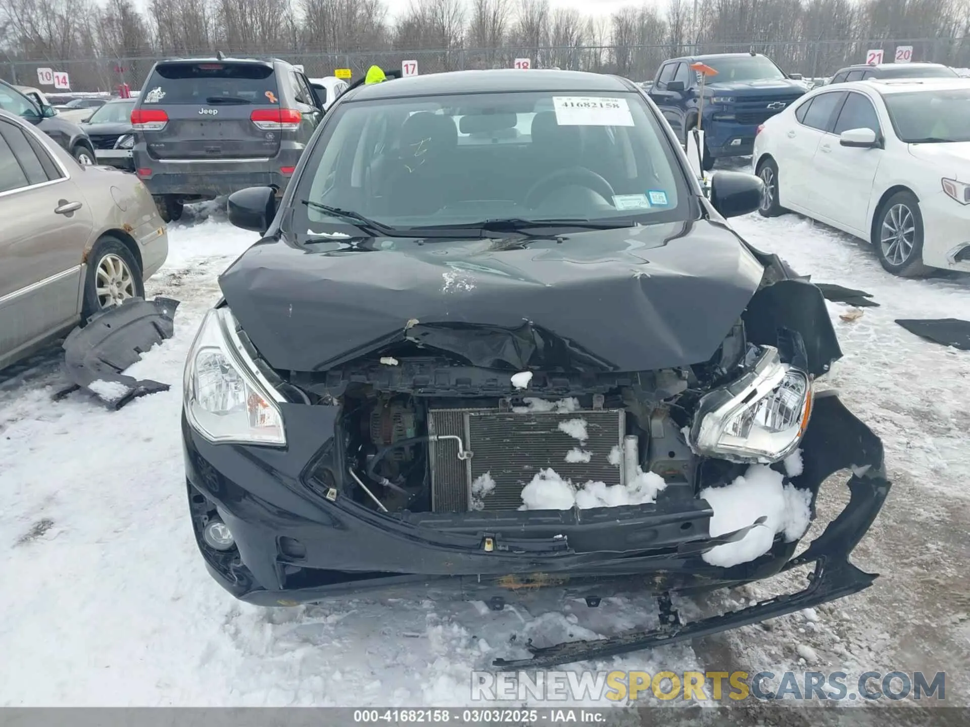 6 fotografías del automóvil dañado ML32F3FJ6KHF11957 MITSUBISHI MIRAGE G4 2019