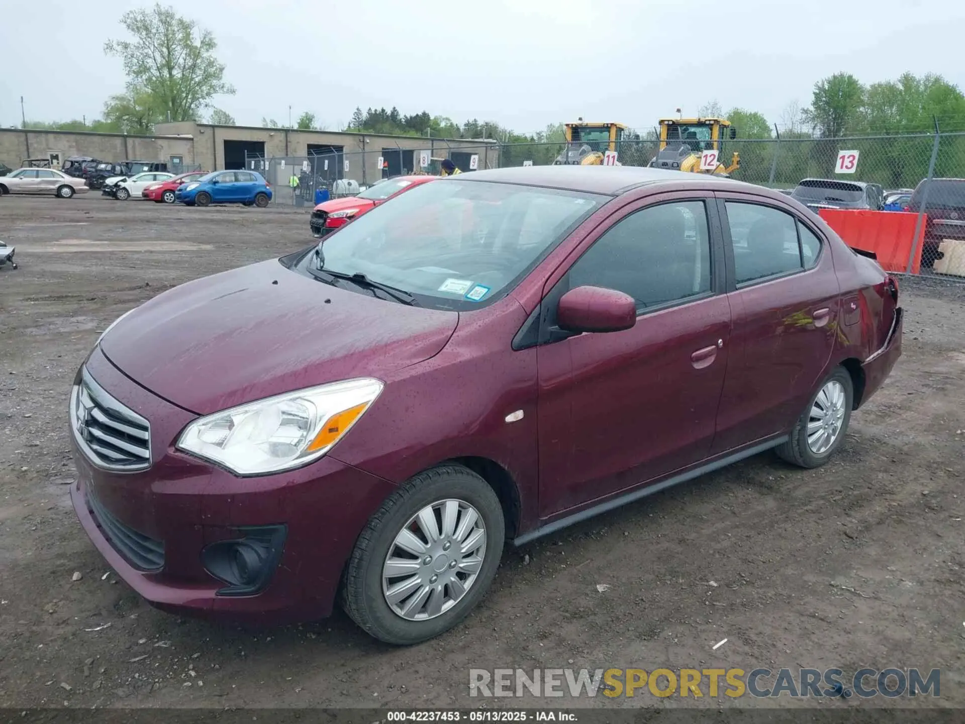 2 fotografías del automóvil dañado ML32F3FJ7KHF00241 MITSUBISHI MIRAGE G4 2019