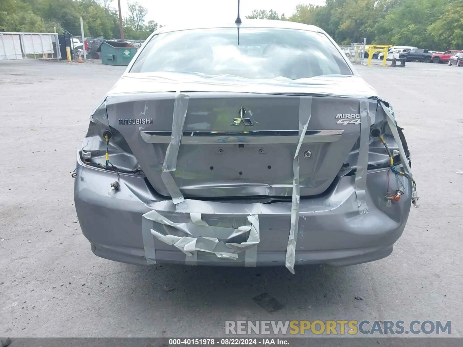 6 fotografías del automóvil dañado ML32F3FJ9KHF12388 MITSUBISHI MIRAGE G4 2019