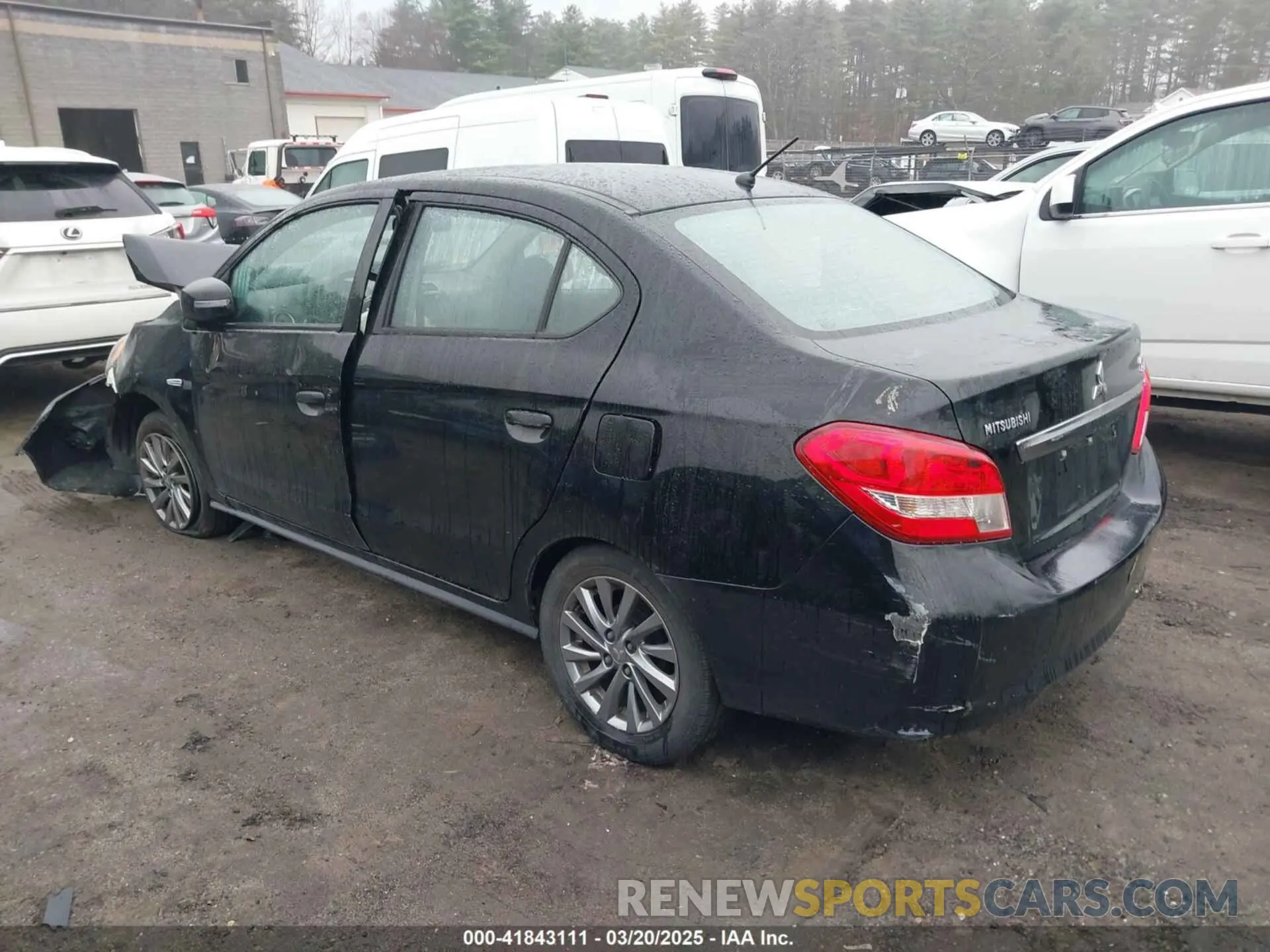 14 fotografías del automóvil dañado ML32F4FJ3KHF04552 MITSUBISHI MIRAGE G4 2019