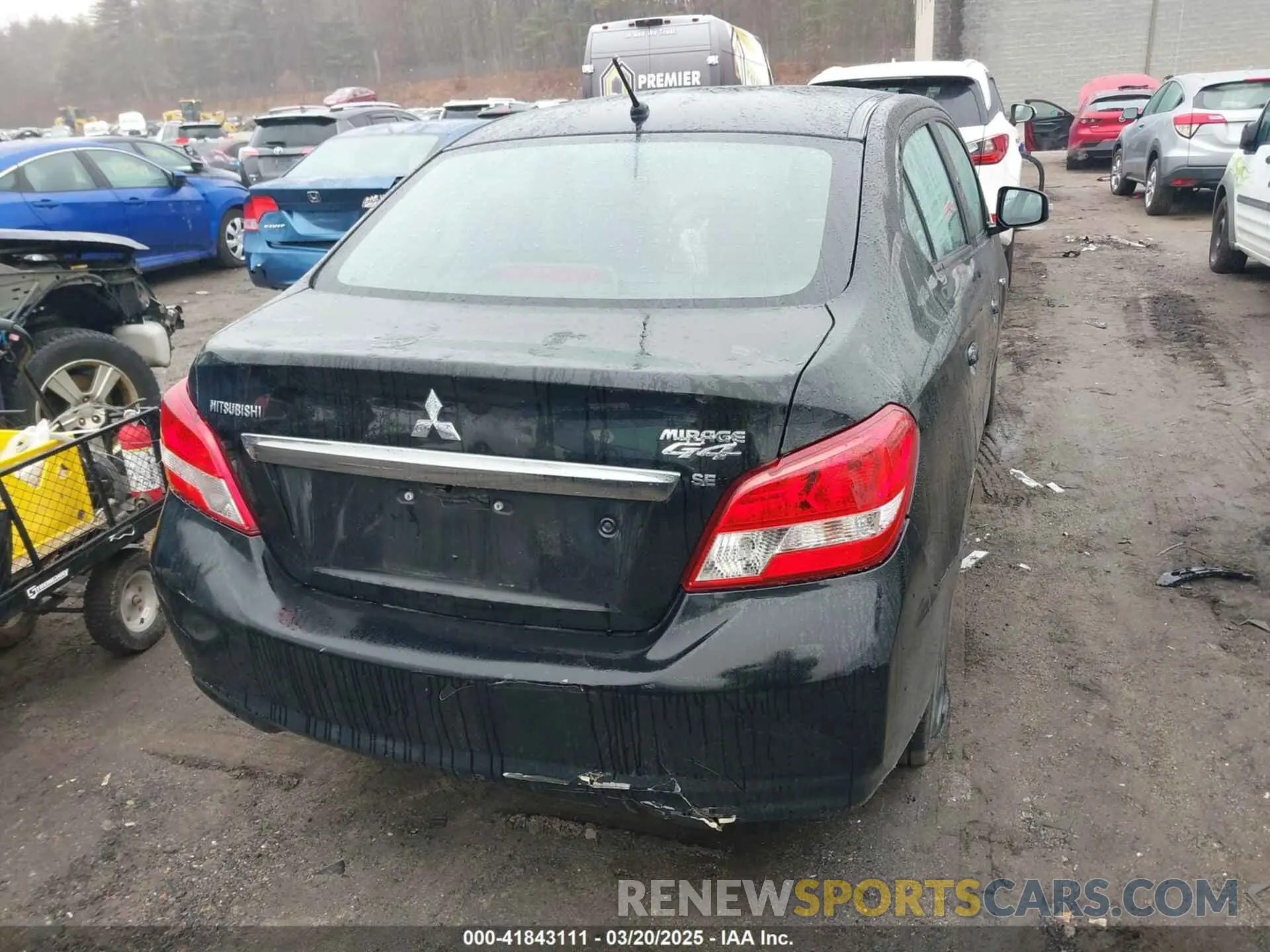 16 fotografías del automóvil dañado ML32F4FJ3KHF04552 MITSUBISHI MIRAGE G4 2019