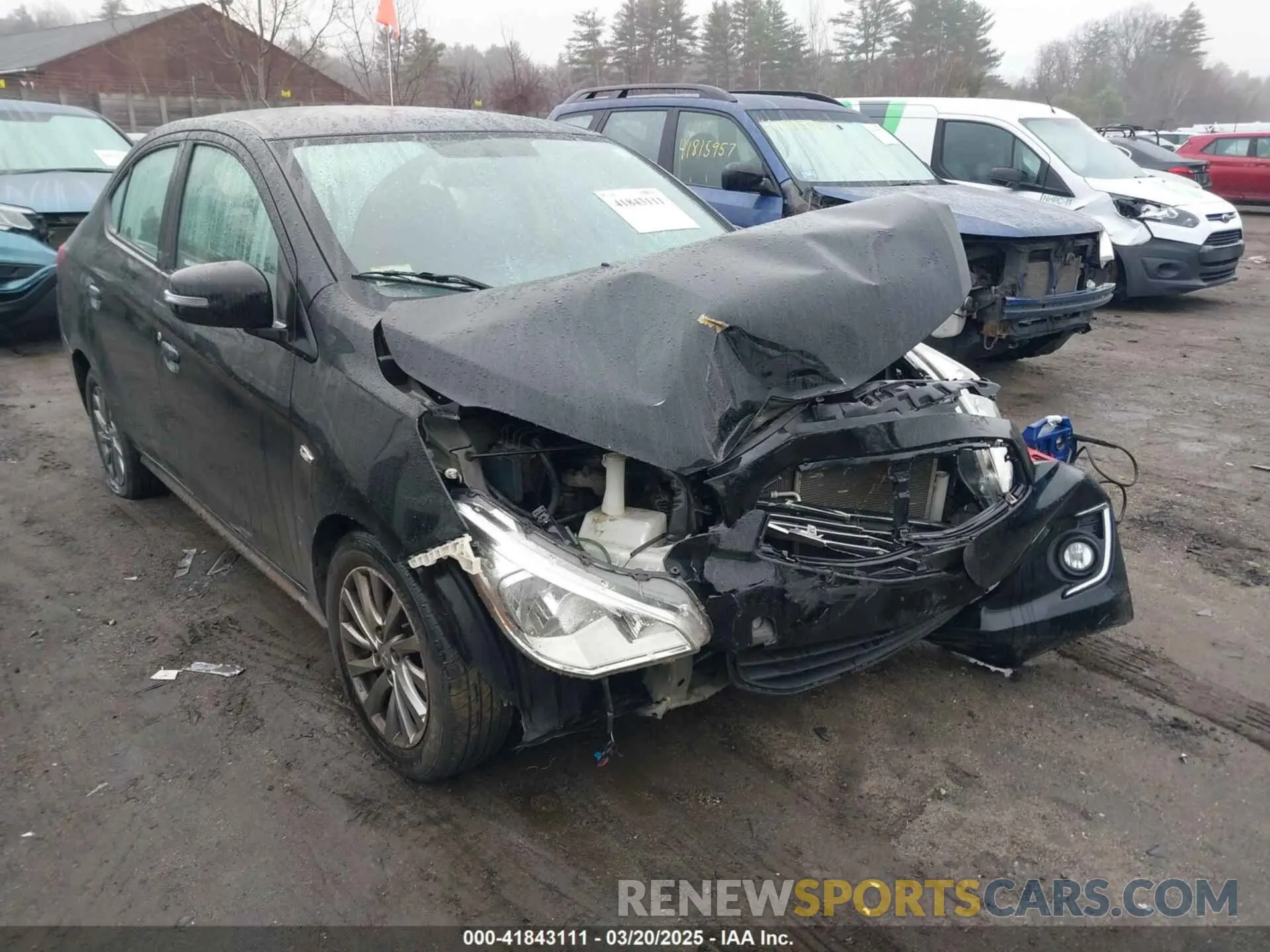 6 fotografías del automóvil dañado ML32F4FJ3KHF04552 MITSUBISHI MIRAGE G4 2019