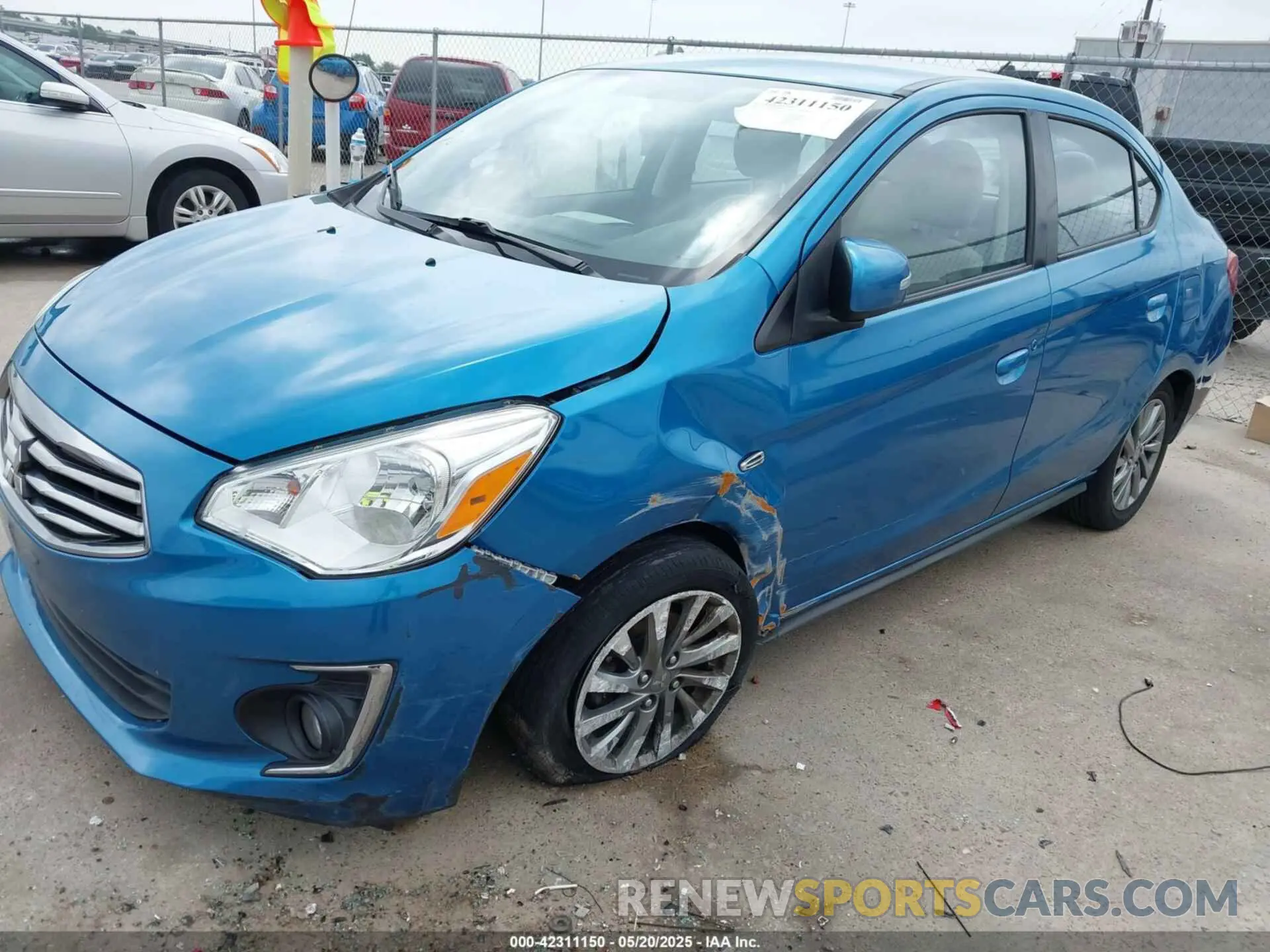 2 fotografías del automóvil dañado ML32F4FJ3KHF12974 MITSUBISHI MIRAGE G4 2019