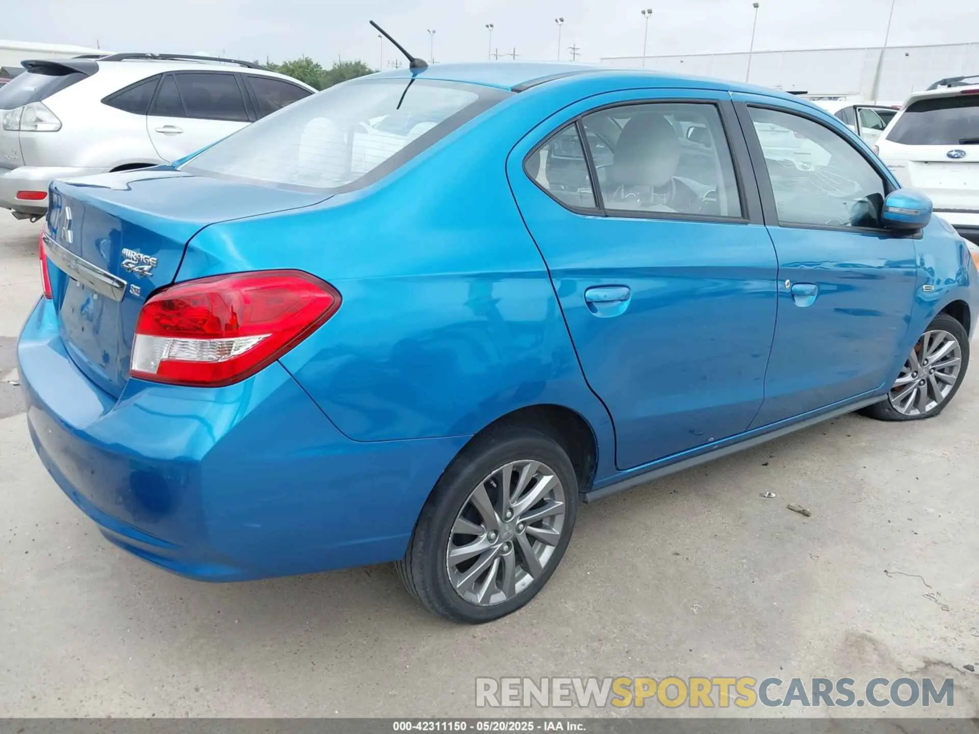 4 fotografías del automóvil dañado ML32F4FJ3KHF12974 MITSUBISHI MIRAGE G4 2019