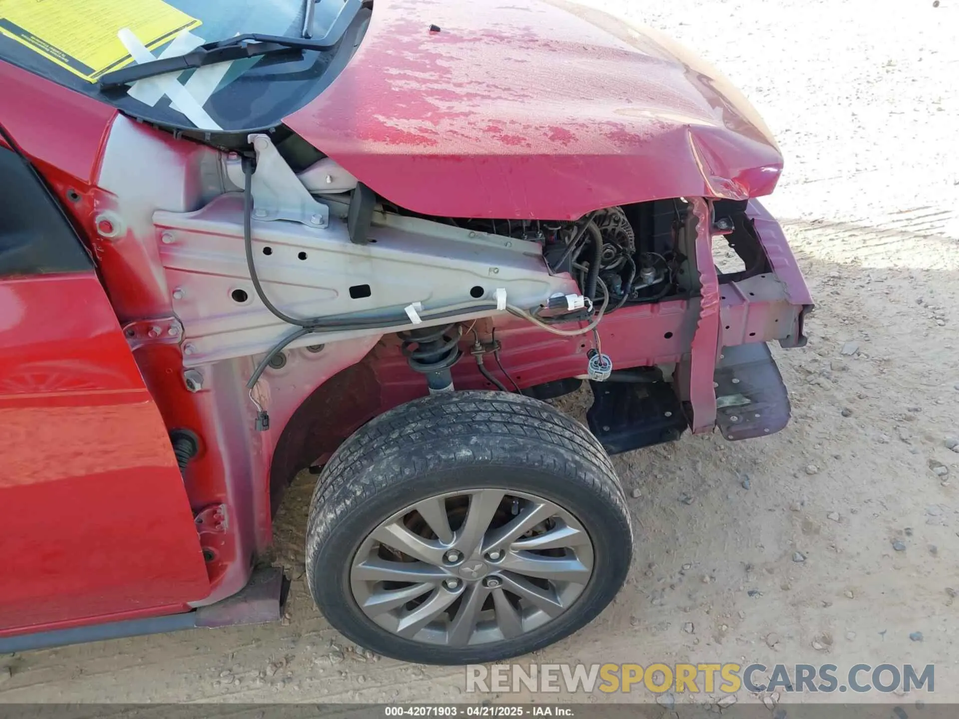 6 fotografías del automóvil dañado ML32F4FJ6KHF04626 MITSUBISHI MIRAGE G4 2019