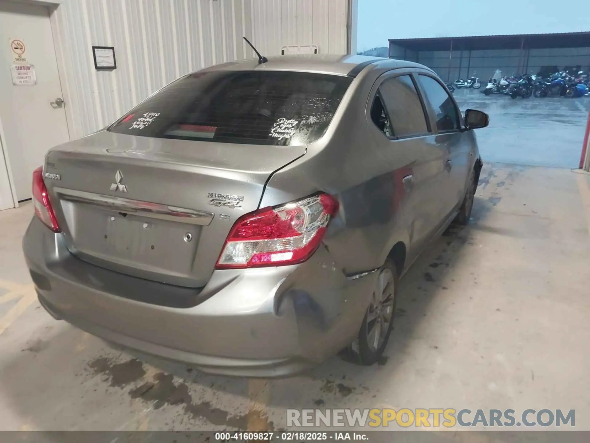4 fotografías del automóvil dañado ML32F4FJ9KHF05916 MITSUBISHI MIRAGE G4 2019