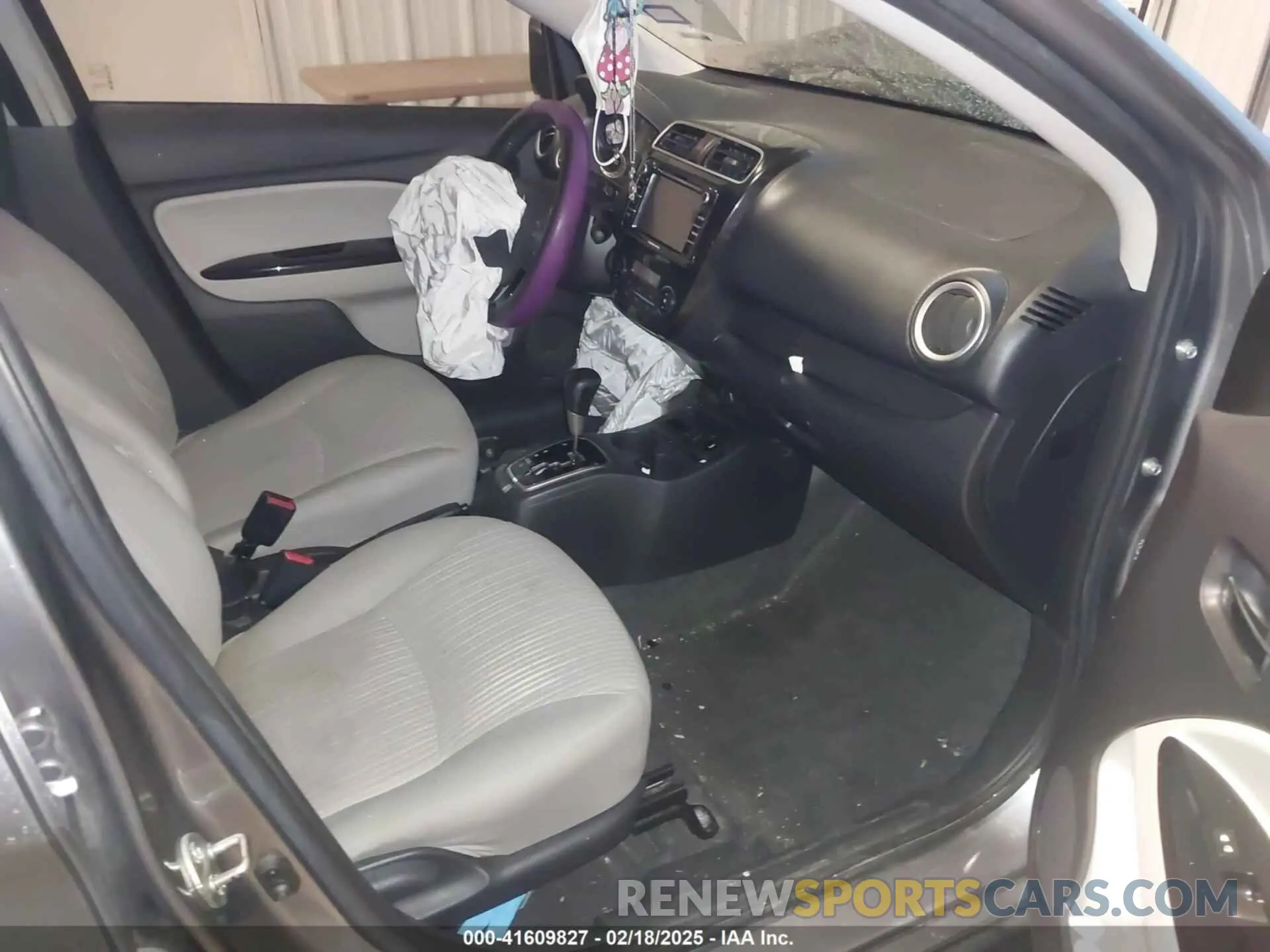 5 fotografías del automóvil dañado ML32F4FJ9KHF05916 MITSUBISHI MIRAGE G4 2019