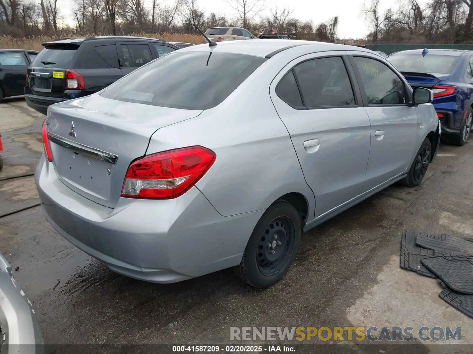 4 fotografías del automóvil dañado ML32F3FJ2LHF02660 MITSUBISHI MIRAGE G4 2020