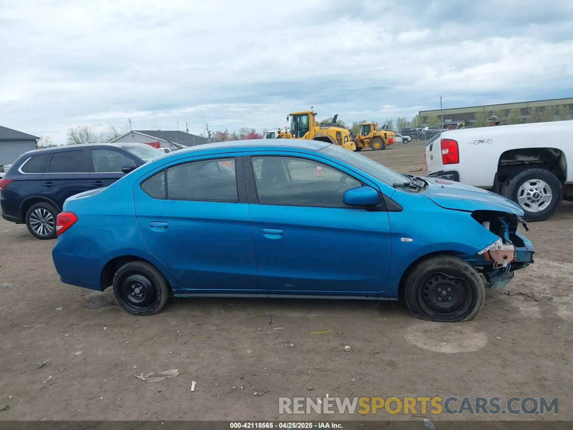 14 fotografías del automóvil dañado ML32F3FJ6LHF02533 MITSUBISHI MIRAGE G4 2020