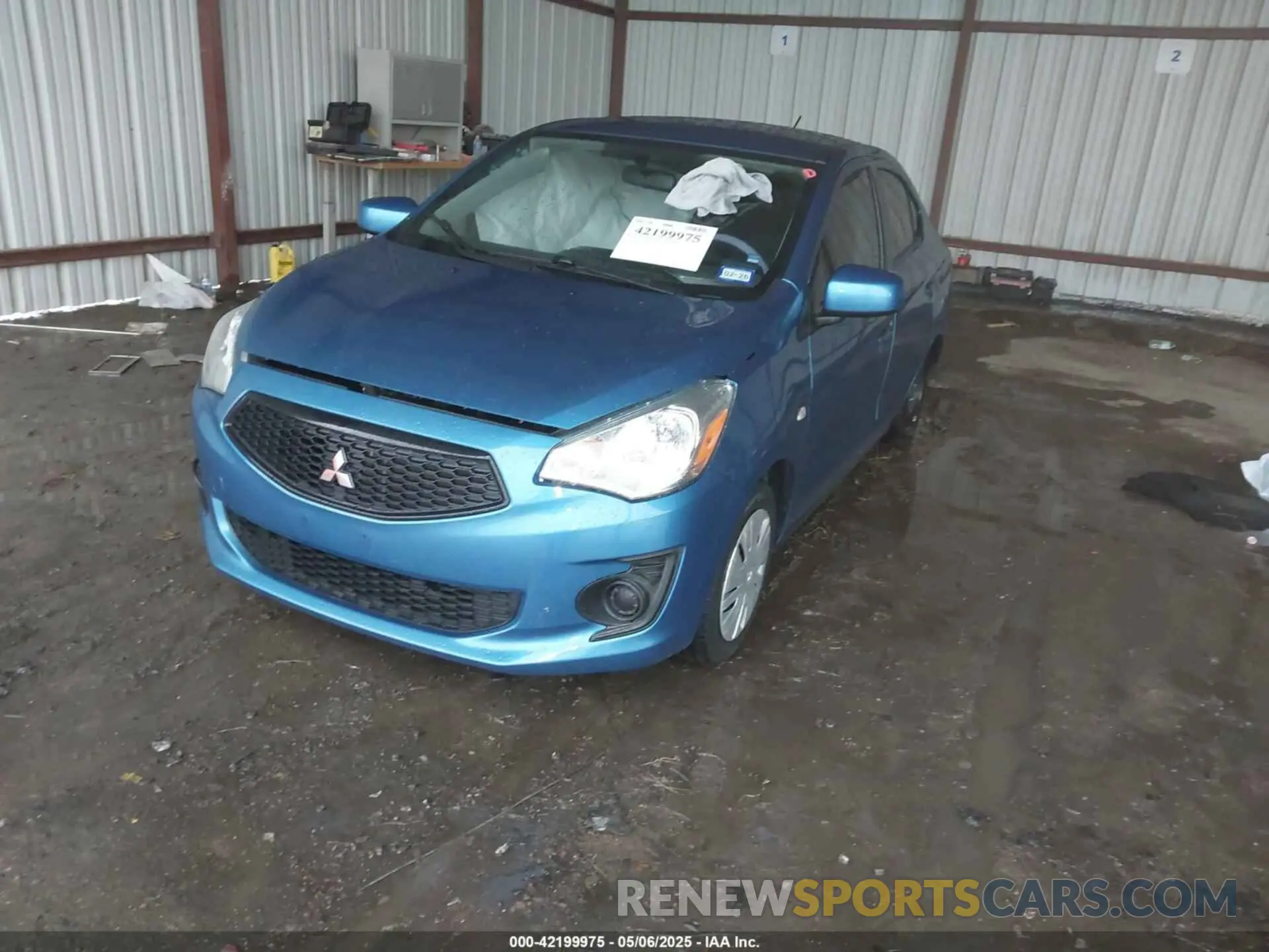 2 fotografías del automóvil dañado ML32F3FJ6LHF03150 MITSUBISHI MIRAGE G4 2020