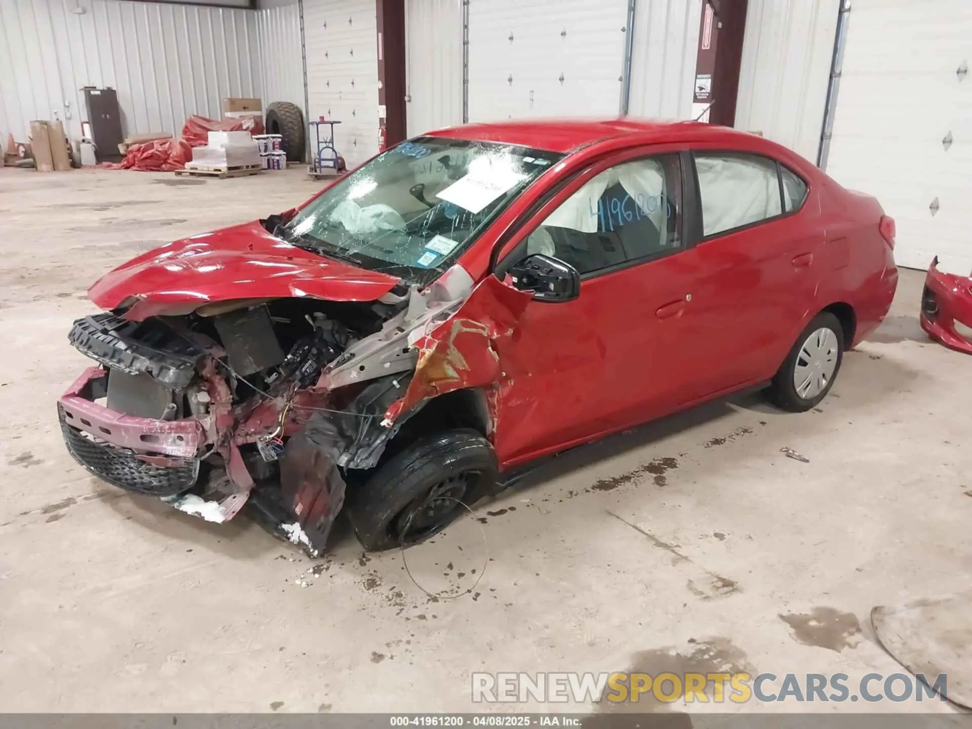 2 fotografías del automóvil dañado ML32F3FJXLHF00235 MITSUBISHI MIRAGE G4 2020