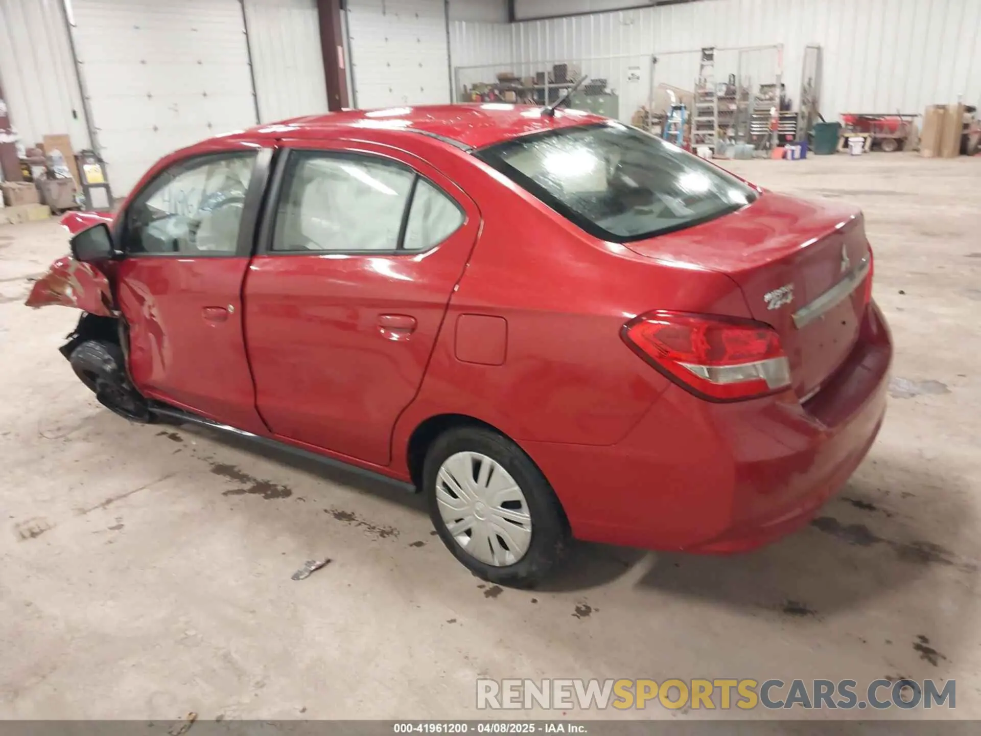 3 fotografías del automóvil dañado ML32F3FJXLHF00235 MITSUBISHI MIRAGE G4 2020
