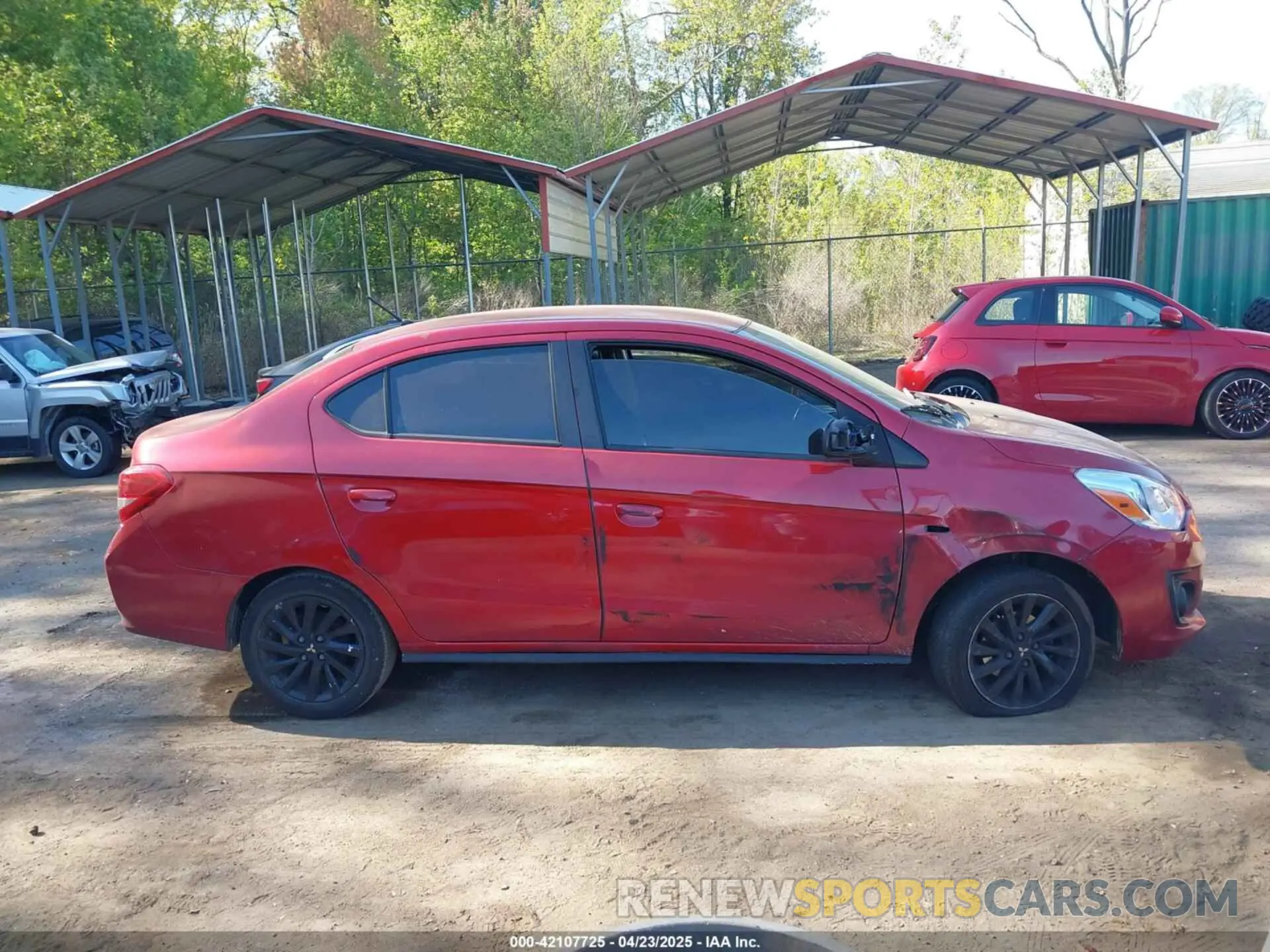 12 fotografías del automóvil dañado ML32F4FJ2LHF00557 MITSUBISHI MIRAGE G4 2020