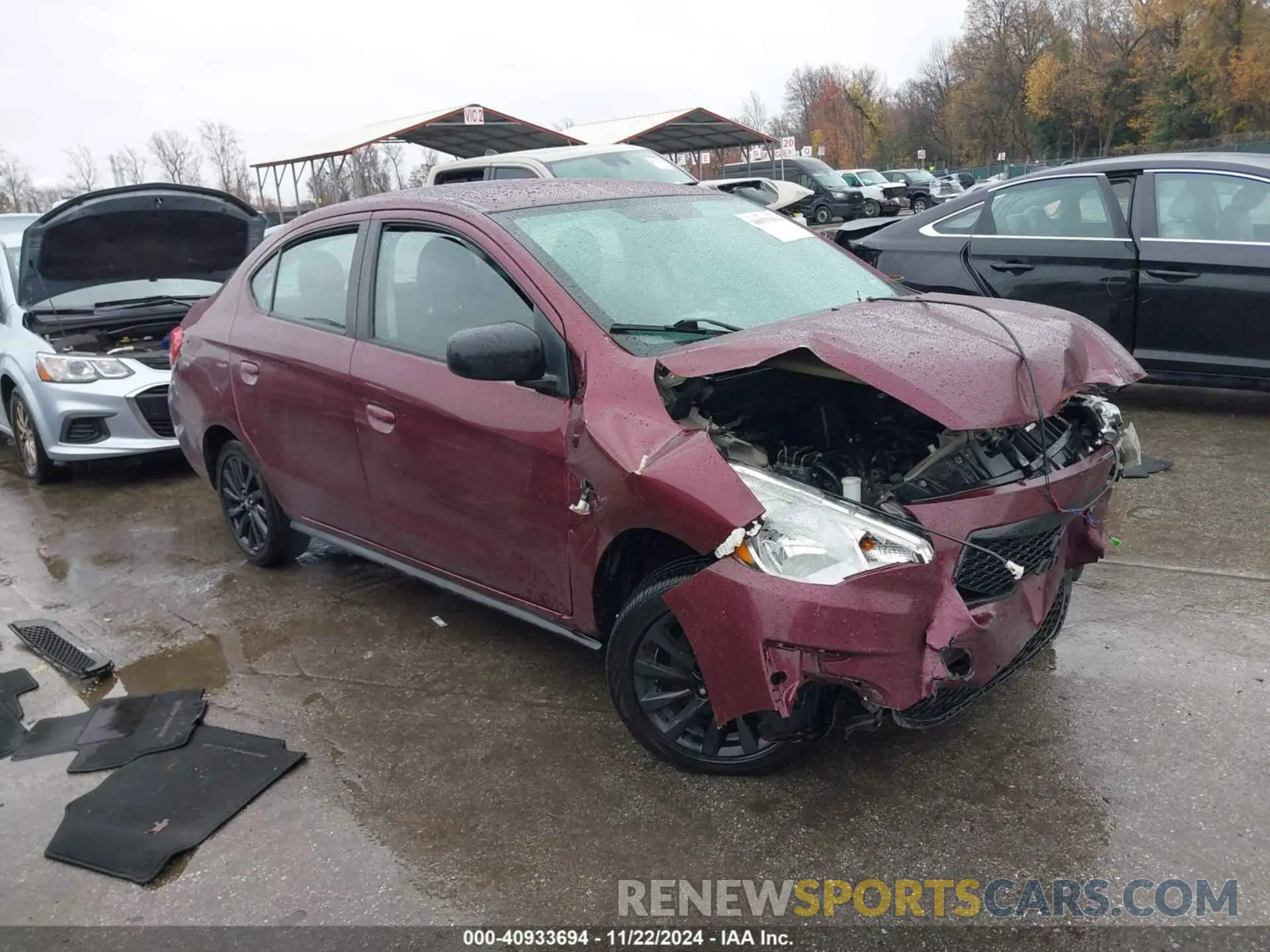 1 fotografías del automóvil dañado ML32F4FJ3LHF11891 MITSUBISHI MIRAGE G4 2020