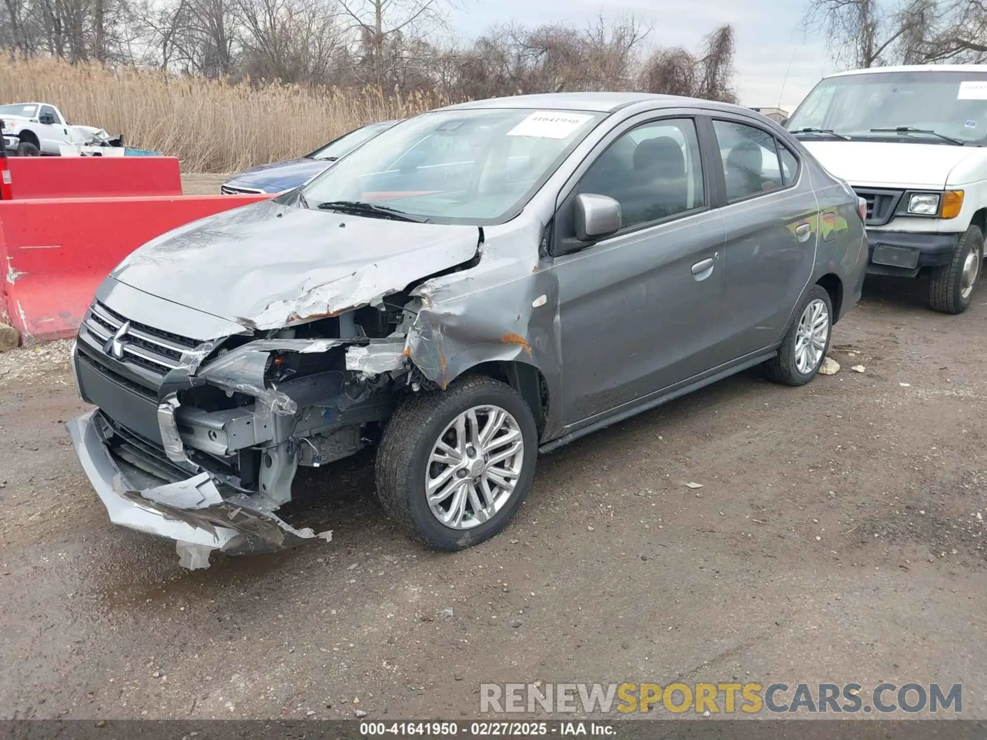 2 fotografías del automóvil dañado ML32FUFJ0MHF01708 MITSUBISHI MIRAGE G4 2021