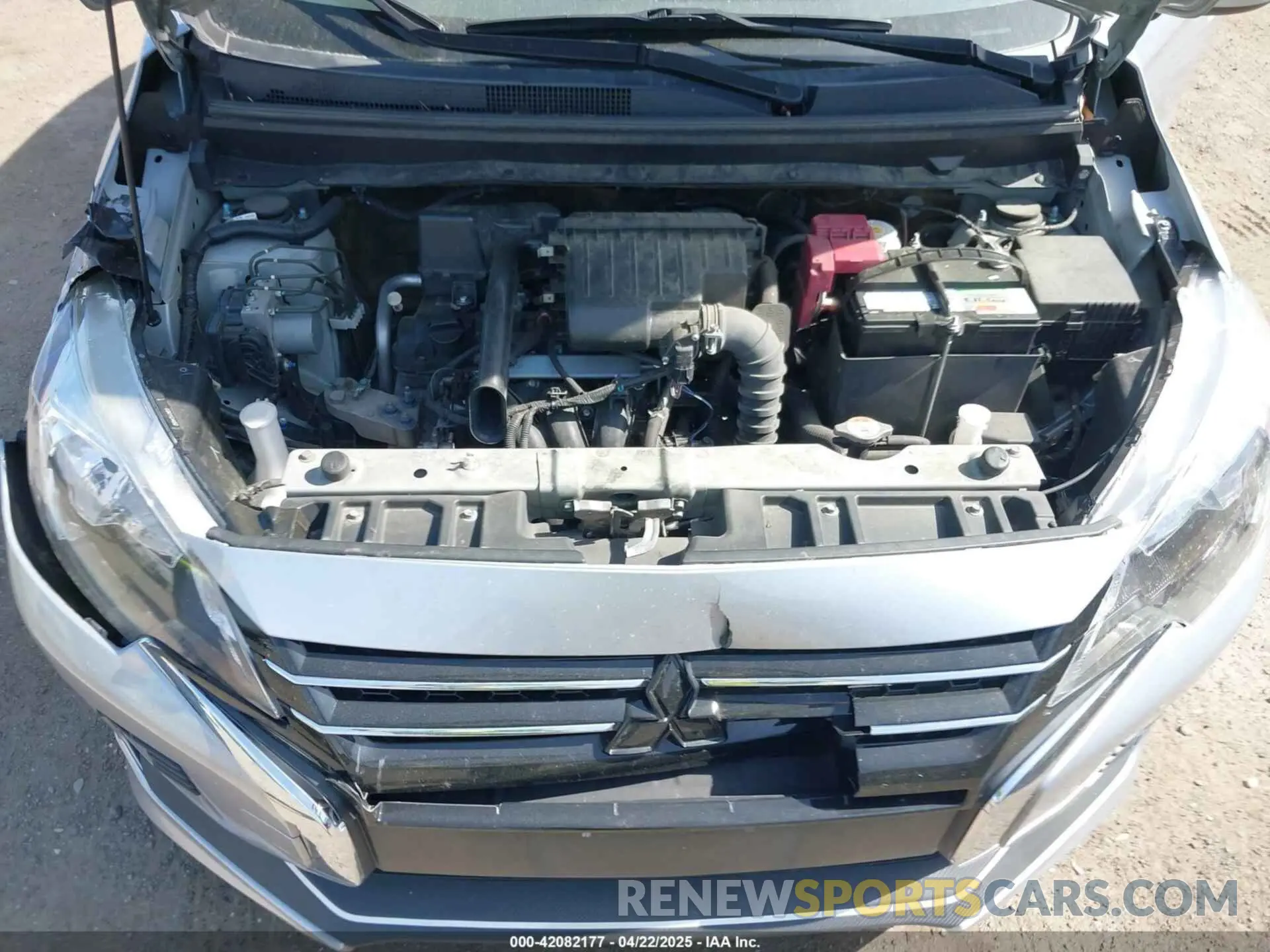 10 fotografías del automóvil dañado ML32FUFJ6MHF04077 MITSUBISHI MIRAGE G4 2021
